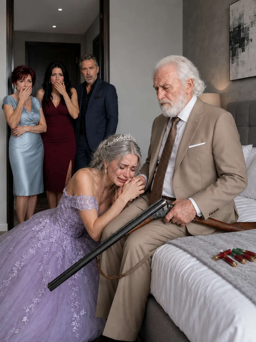 Everyone laughed when they sent an eighty-year-old man and his eighteen-year-old wife off to spend their wedding night together. “Let’s see if Grandpa can make it until morning,” one relative joked through a burst of laughter. He didn’t respond. He simply picked up his old briefcase and closed the door. When six relatives opened it the next morning, they stopped laughing when they discovered what he had been protecting all night.