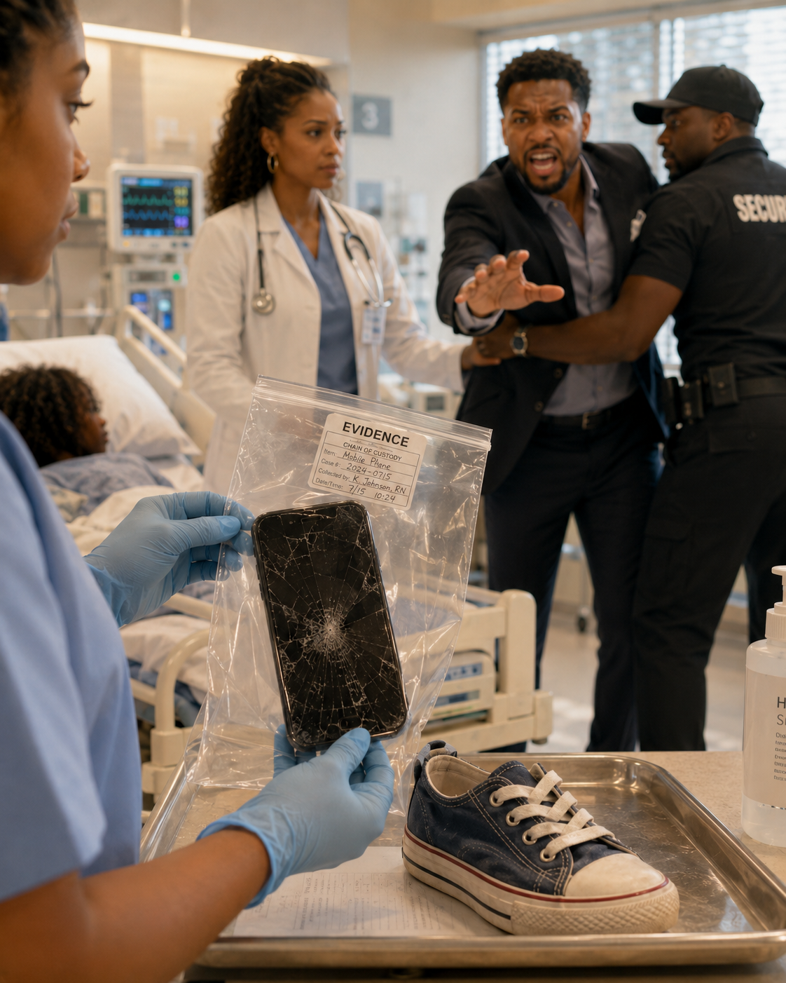 "My Husband Rushed Our Daughter Into the ER Saying She 'Fell Down the Stairs.' Doctors Found a Phone Hidden in Her Shoe — With 49 Recordings He Never Knew Existed."