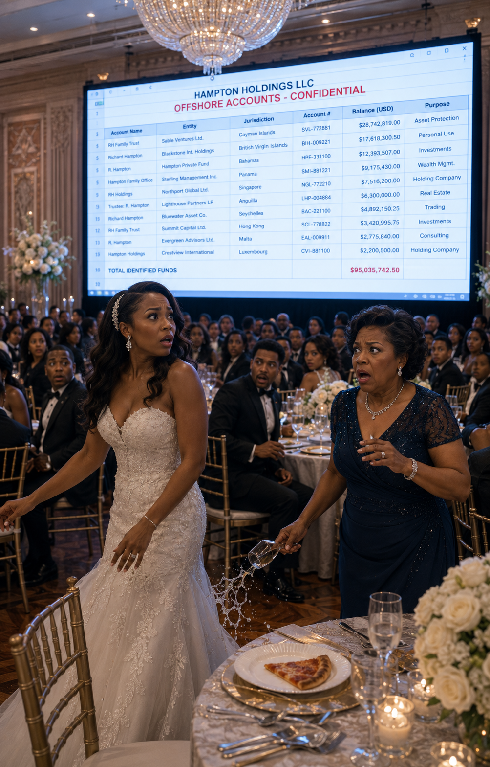 "My Family Charged Me $250 to Sit at My Own Sister's Wedding and Served Me One Slice of Cold Pizza While Everyone Else Ate Filet Mignon. So I Grabbed the Mic and Played a Slideshow Off My Flash Drive."