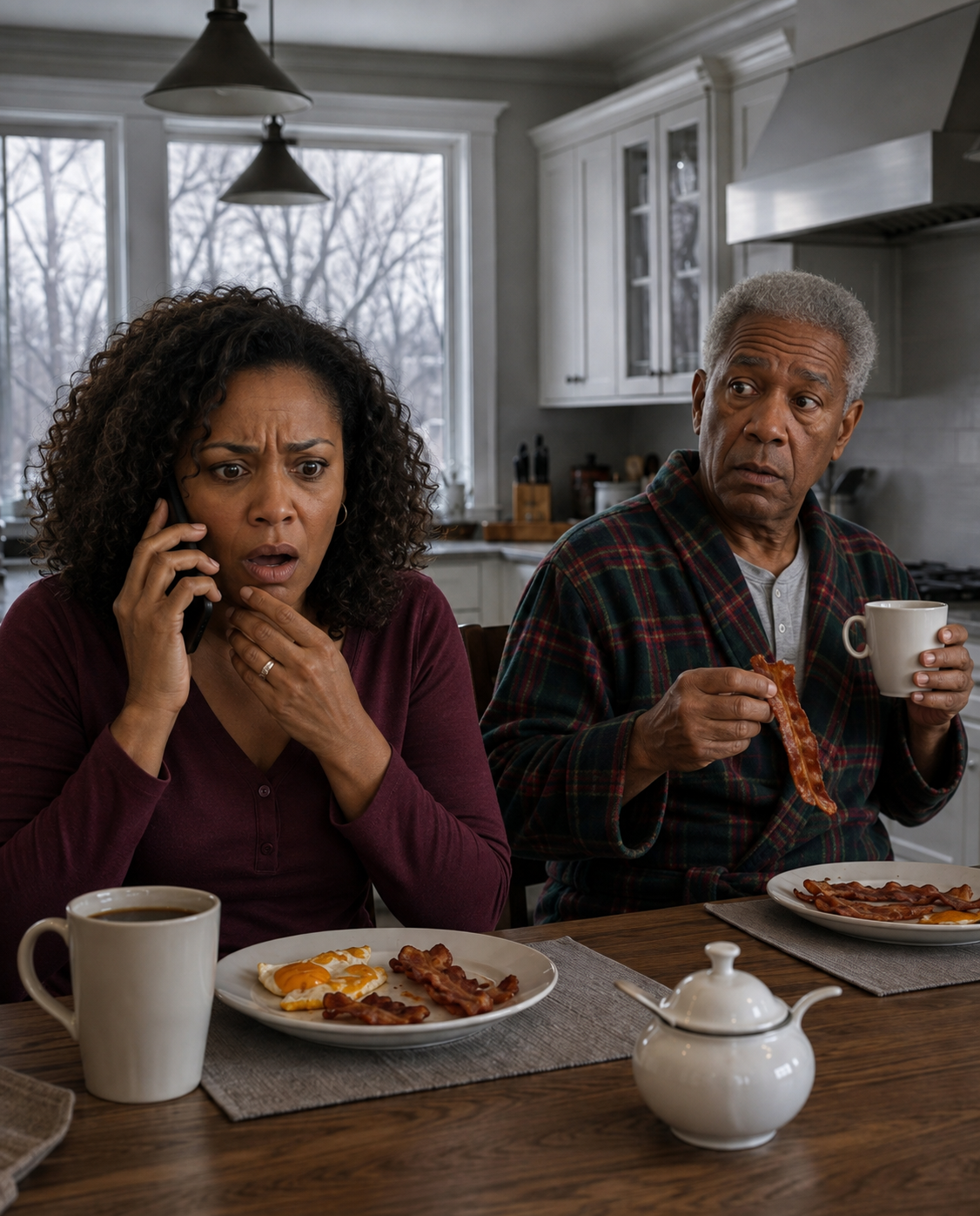 My Sister Called to Tell Me Our Father Was Dead While He Sat Beside Me Eating Bacon. She Had No Idea That One Lie Would Expose the Secret Our Family Had Buried for Thirty-Two Years.
