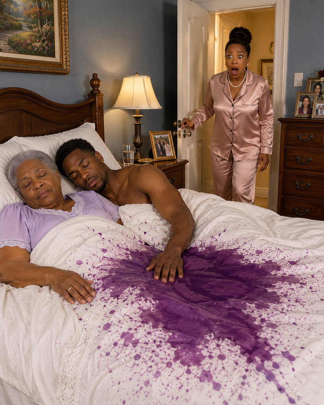 On our wedding night, I had to give up my bed to my mother-in-law after everyone insisted she was “too drunk” to stay anywhere else. The following morning, I spotted something clinging to the bedsheet, and when I finally understood what I was looking at, I was left completely speechless.