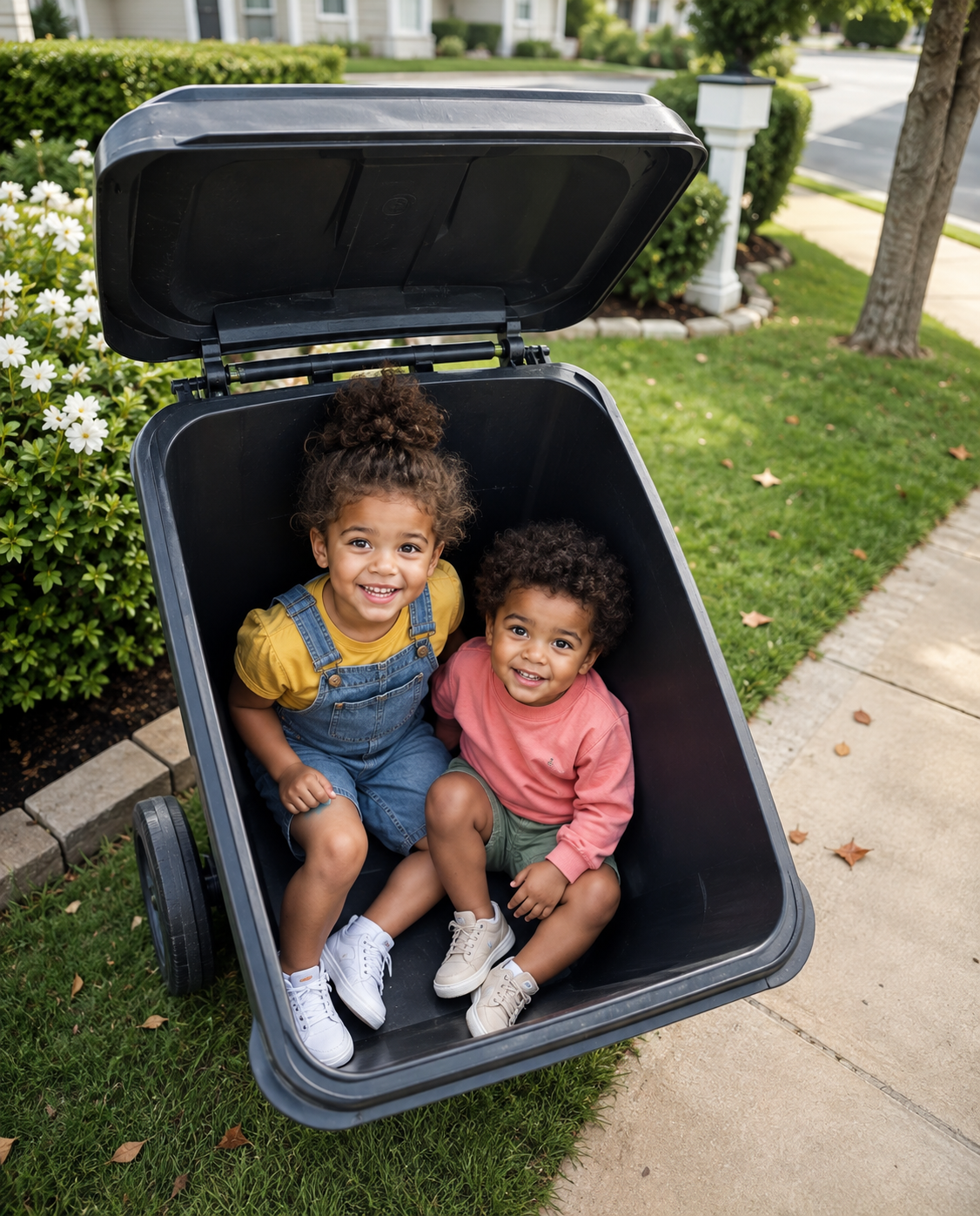 I Discovered Someone’s Daughters Hiding Inside My Empty Trash Can – Then One Whispered, ‘Please Don’t Send Us Back’