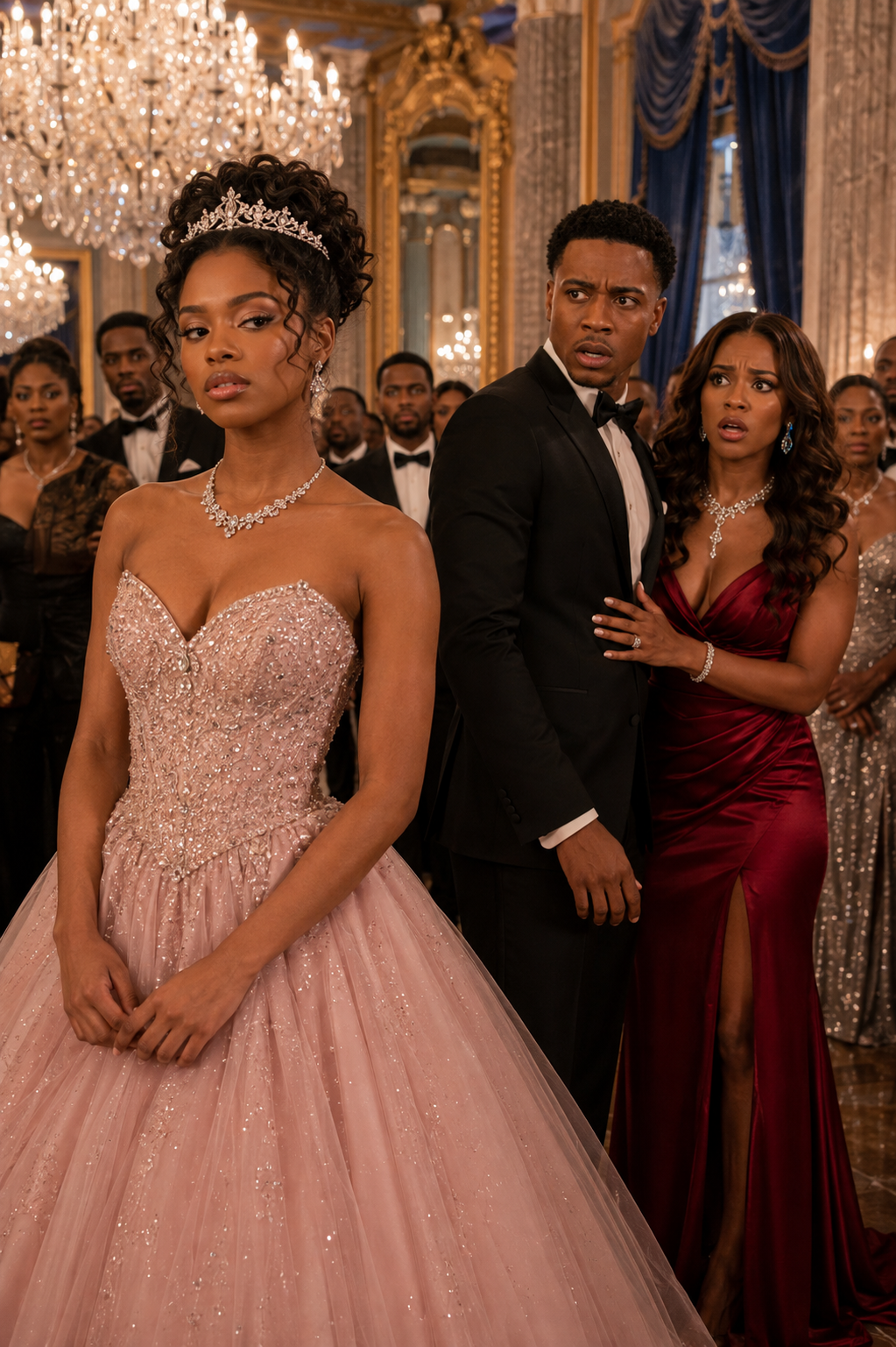 “My husband bu:rned my only decent dress so I couldn’t attend his promotion party. He called me an “embarrassment.” But when the grand ballroom doors opened, I appeared in a way he never expected—and that night destroyed his world completely.