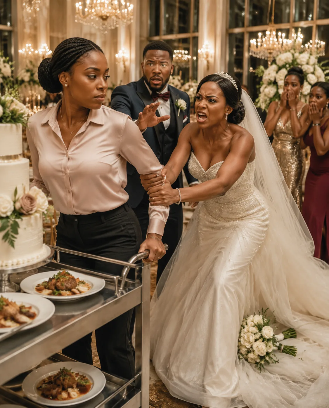 She thought I would cook for her wedding without being paid, but the moment I removed the food, my sister realized her perfect day was about to fall apart…
