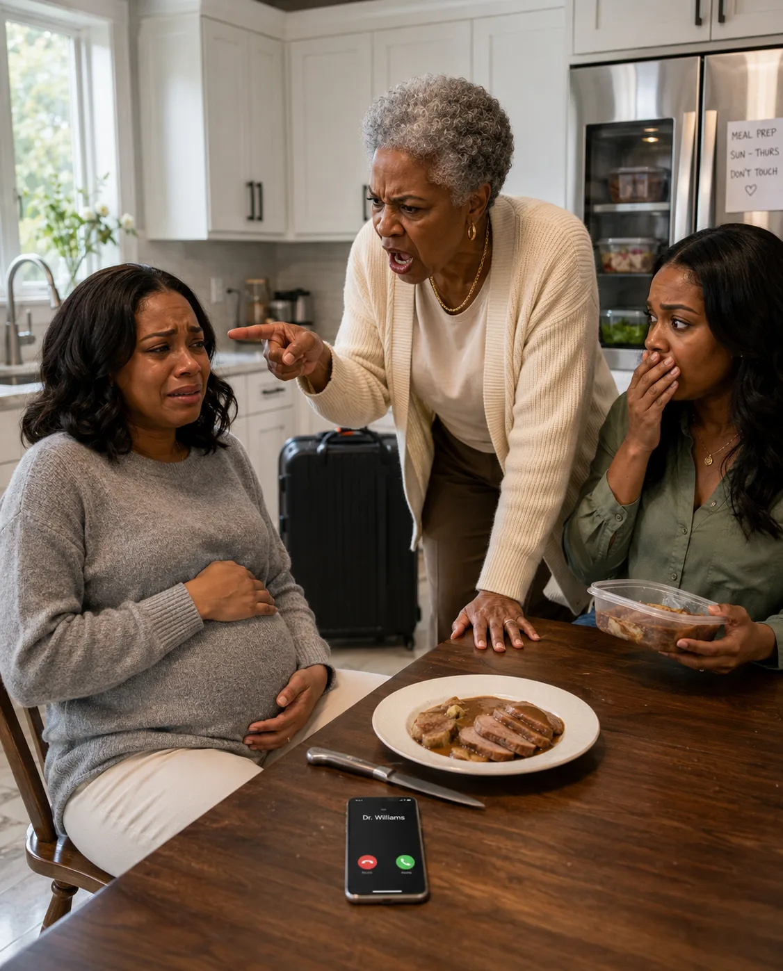 My pregnant sister had lost eleven pounds in three weeks, yet her mother-in-law still pushed an unusual-smelling plate toward her and insisted she finish dinner. I brought a sample of the food to the hospital, and what we learned changed everything.