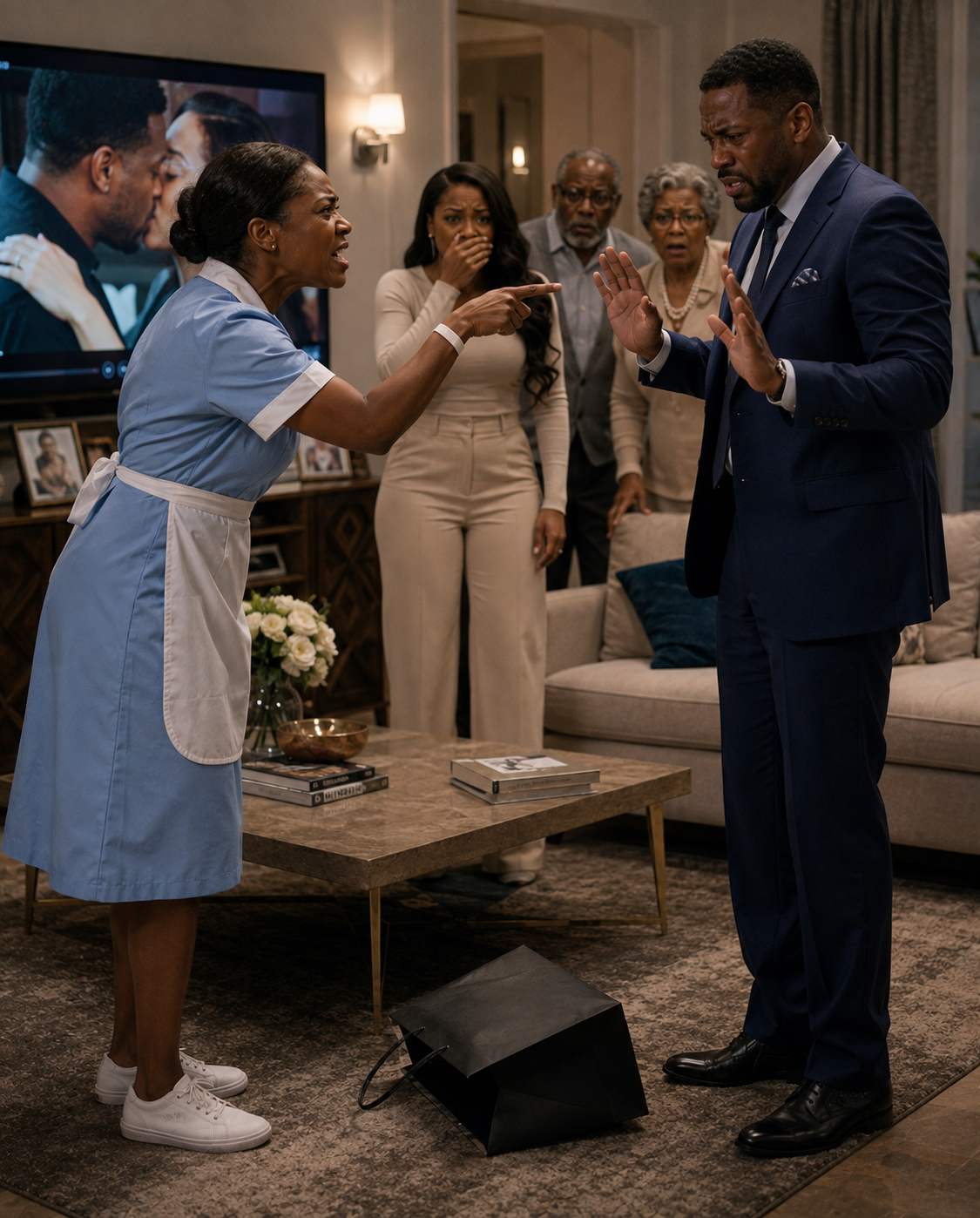 My Husband Bought His Mistress a $21,500 Designer Bag While I Was Serving Dinner to His Parents. They Called Me Useless — Until I Put the Financial Records on the Screen and Exposed the Affair, the Child, and the Millions They Had Taken From My Family.