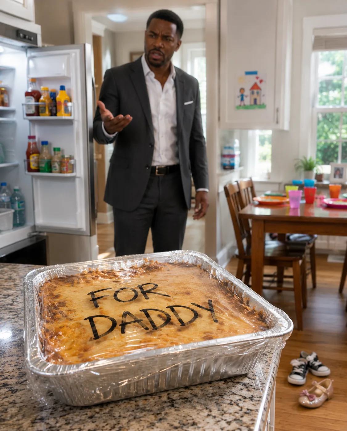 My Husband Came Home with a Lasagna After Watching Football with the Guys – Then I Read the Note on the Lid: ‘For Daddy’