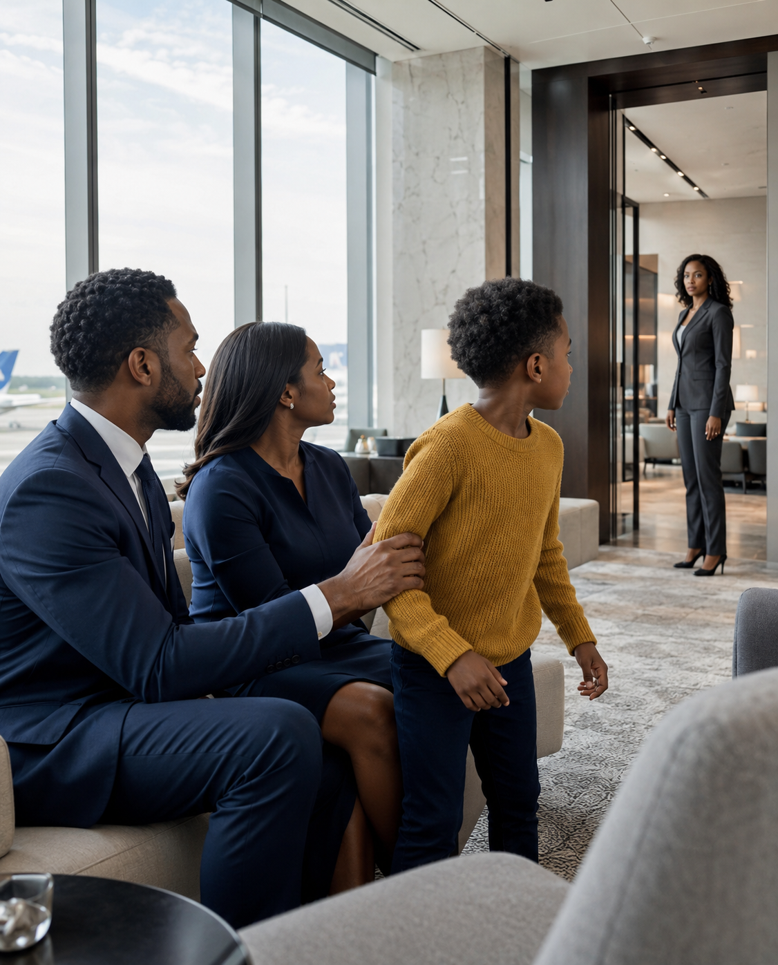 My Husband Kissed Me Goodbye And Said He Was Flying To London. Two Hours Later, My Flight Was Canceled—And I Found His Secret Family In The Airport Lounge.