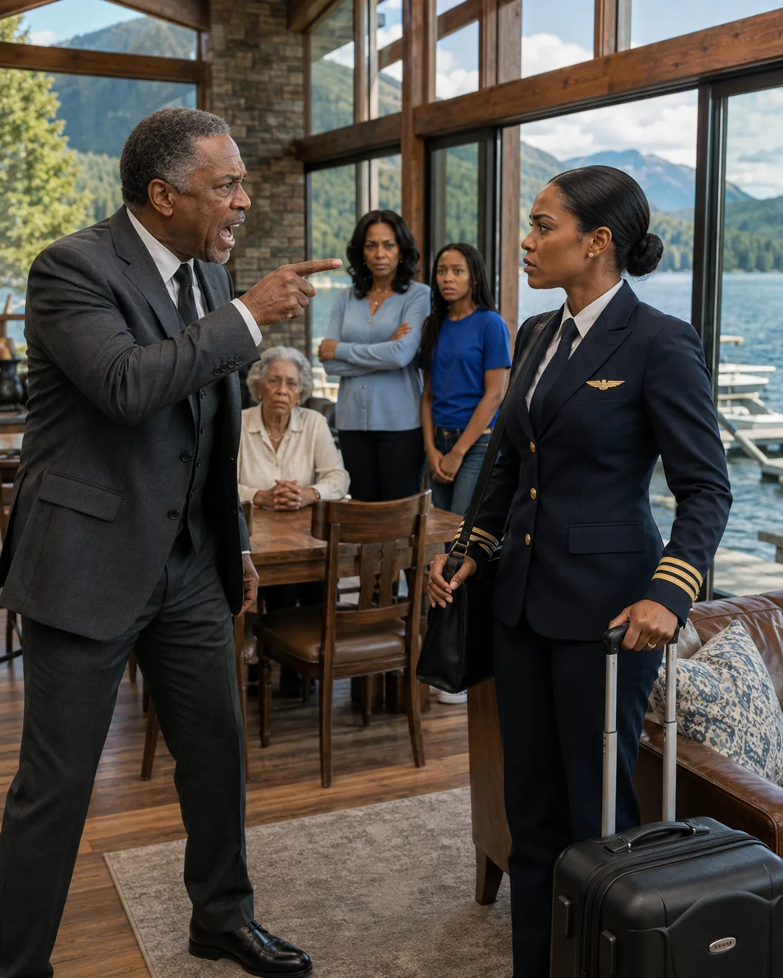 For fifteen years, my family used my military pay, my grief, and my late husband’s final words to drain me dry. Then my father tried to hand my Lake Tahoe villa to my spoiled sister as if it belonged to him. I let them move in, suitcases and all. By sunrise, they were begging me to open the doors they had no right to enter.