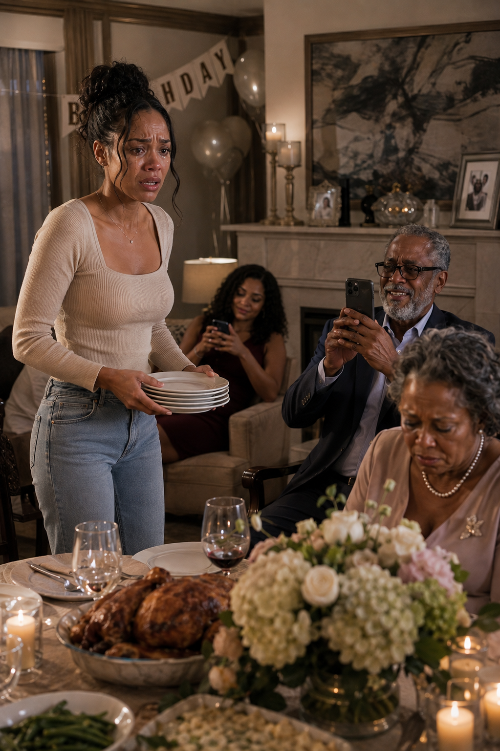 "My Dad Filmed Me Serving His Birthday Dinner and Called Me 'Our Live-In Maid' Online — My Sister Replied With a Laughing Emoji. The Next Morning, Her Declined Credit Card Reminded Them Exactly Who'd Been Paying for Everything."