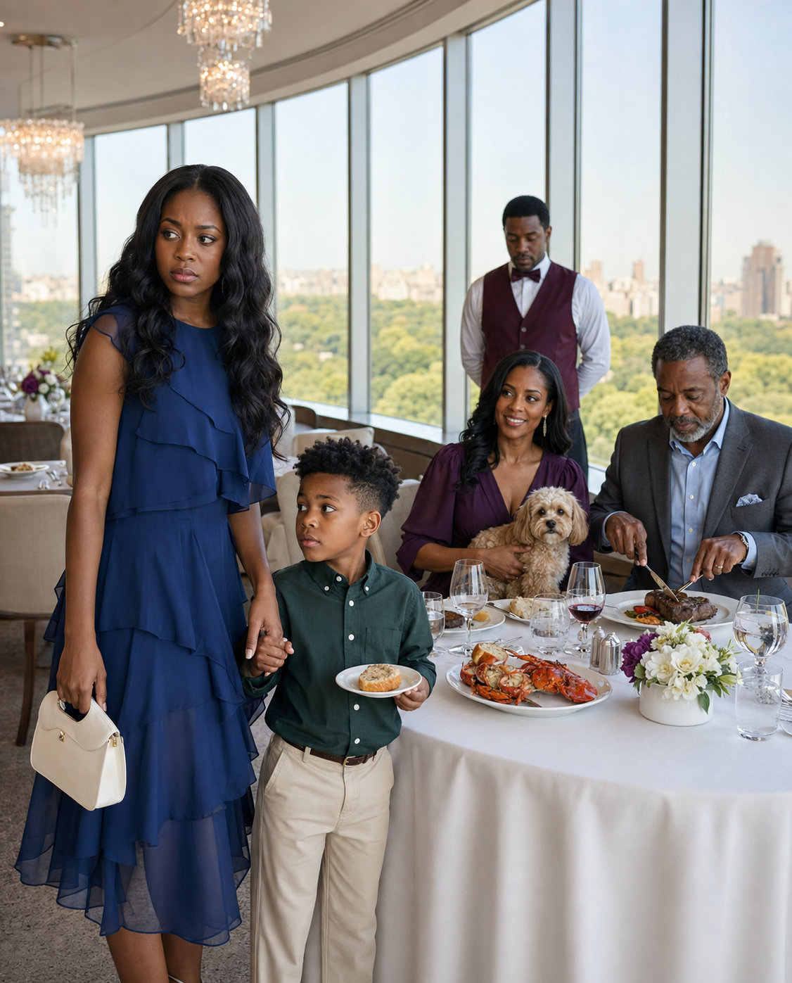 My family let my son and me sit without dinner while everyone else ate. “You should’ve brought food for him,” my father said. My sister handed us a basket of bread… forgetting I’d spent over $18,000 saving her life. I smiled and said, “I’ll remember this.” Three days later, one document destroyed everything they thought they owned.