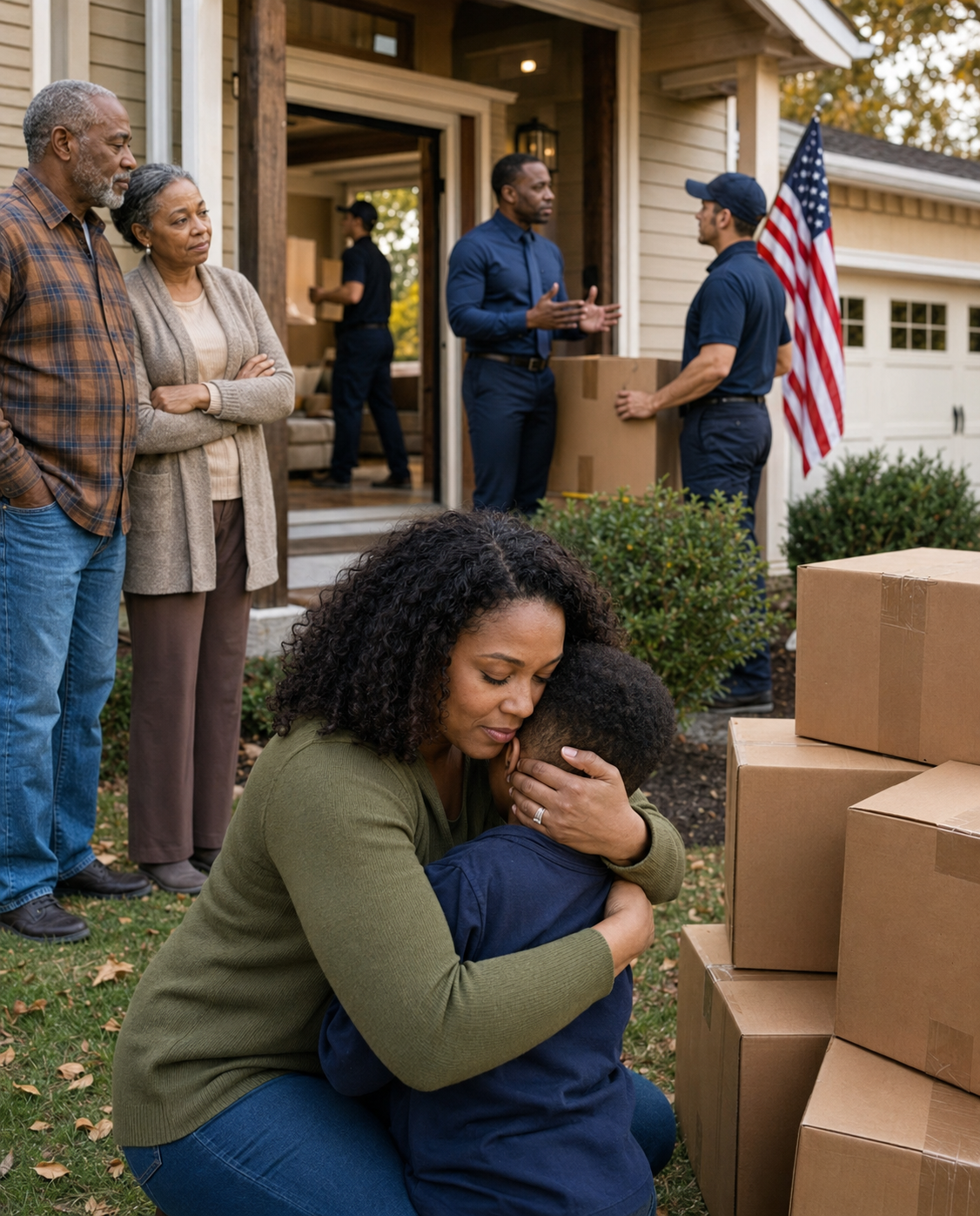 The moment I refused to let his parents move in, my husband pointed at the door and shouted, “Pack everything, take our son, and get out of my house for good.” I didn’t argue. I collected our clothes, documents, and personal belongings, then called the attorney for my grandmother’s trust. When he returned from work at 5:47 that evening, the house was full of movers, legal representatives, and an inventory team—and he finally learned that the property had never belonged to him.