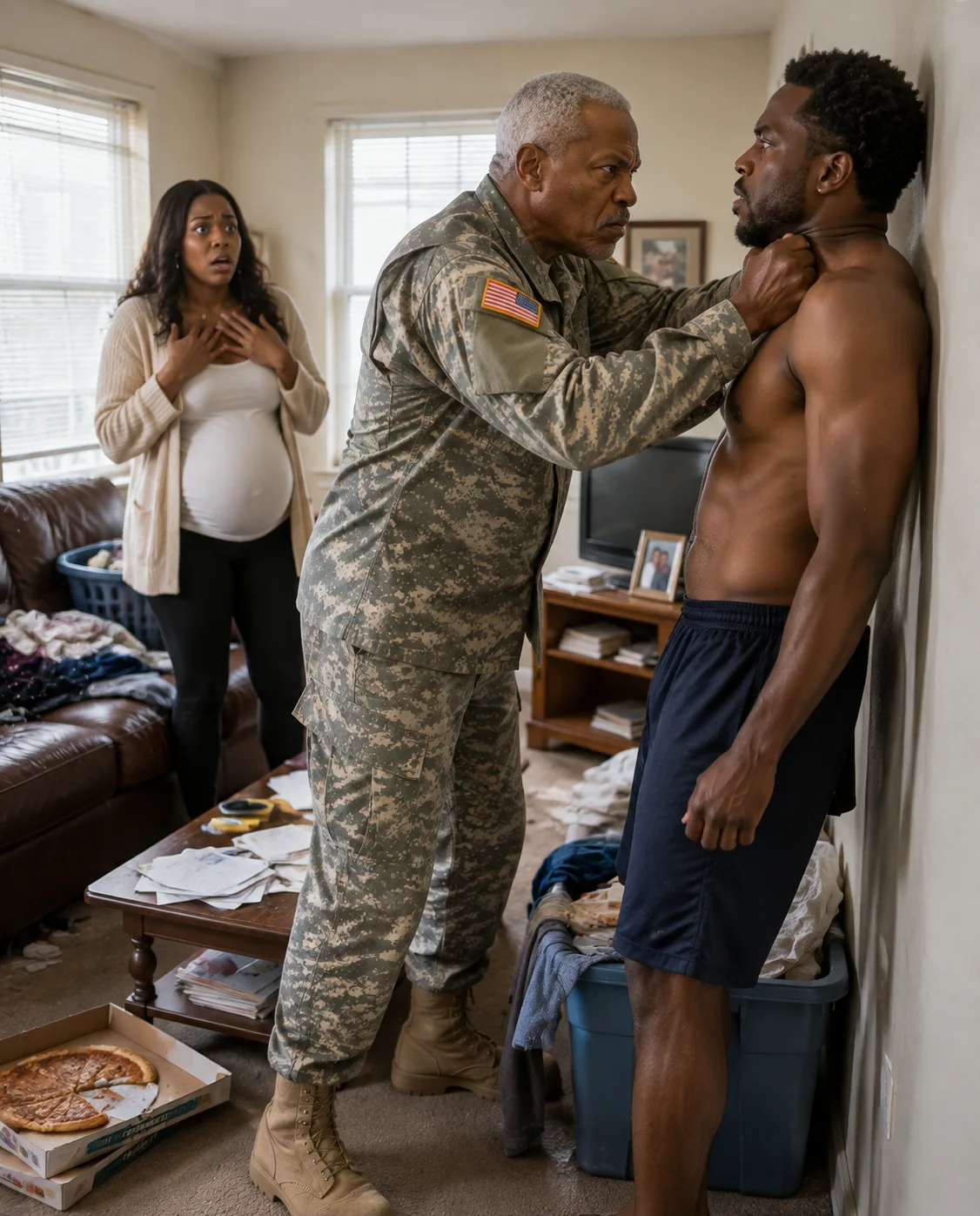 I never told my son-in-law that I had once been one of the toughest Drill Sergeants in Marine history. He made my pregnant daughter scrub floors while he sat playing video games. “Miss a spot and you don’t eat,” he sneered. I finally pulled the power cord and killed the game. He jumped up shouting, “You crazy old fool!” Seconds later, I had him pinned against the wall. “Listen carefully, maggot,” I said. “Boot camp starts now.”