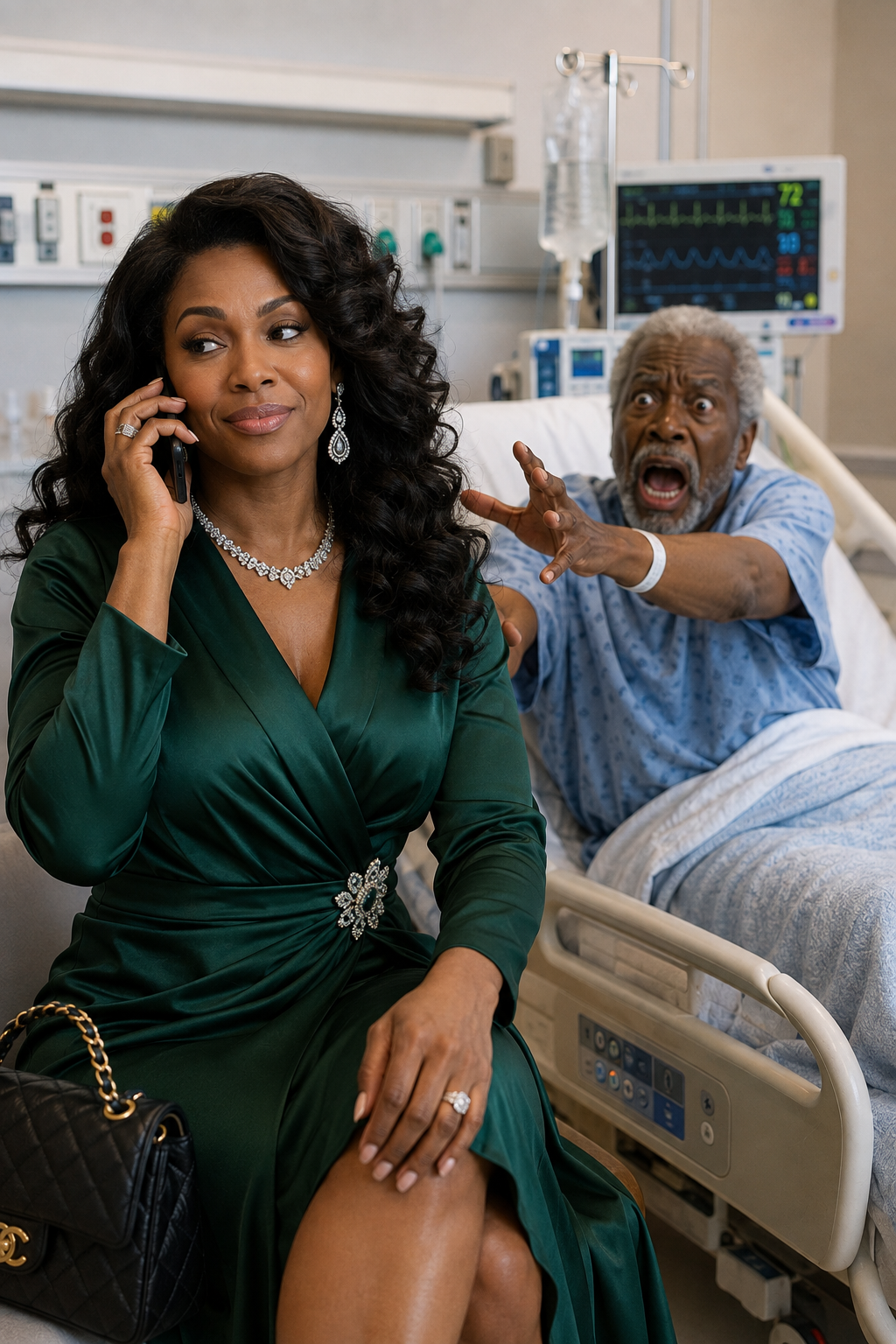 After the doctors told me I had five days to live, my young wife leaned over and whispered, “I’ve been p0is0ning you for months. When you’re gone, your $82 million will belong to me and my lover.” I didn’t argue—I quietly signed one document that turned her celebration into a murder investigation.