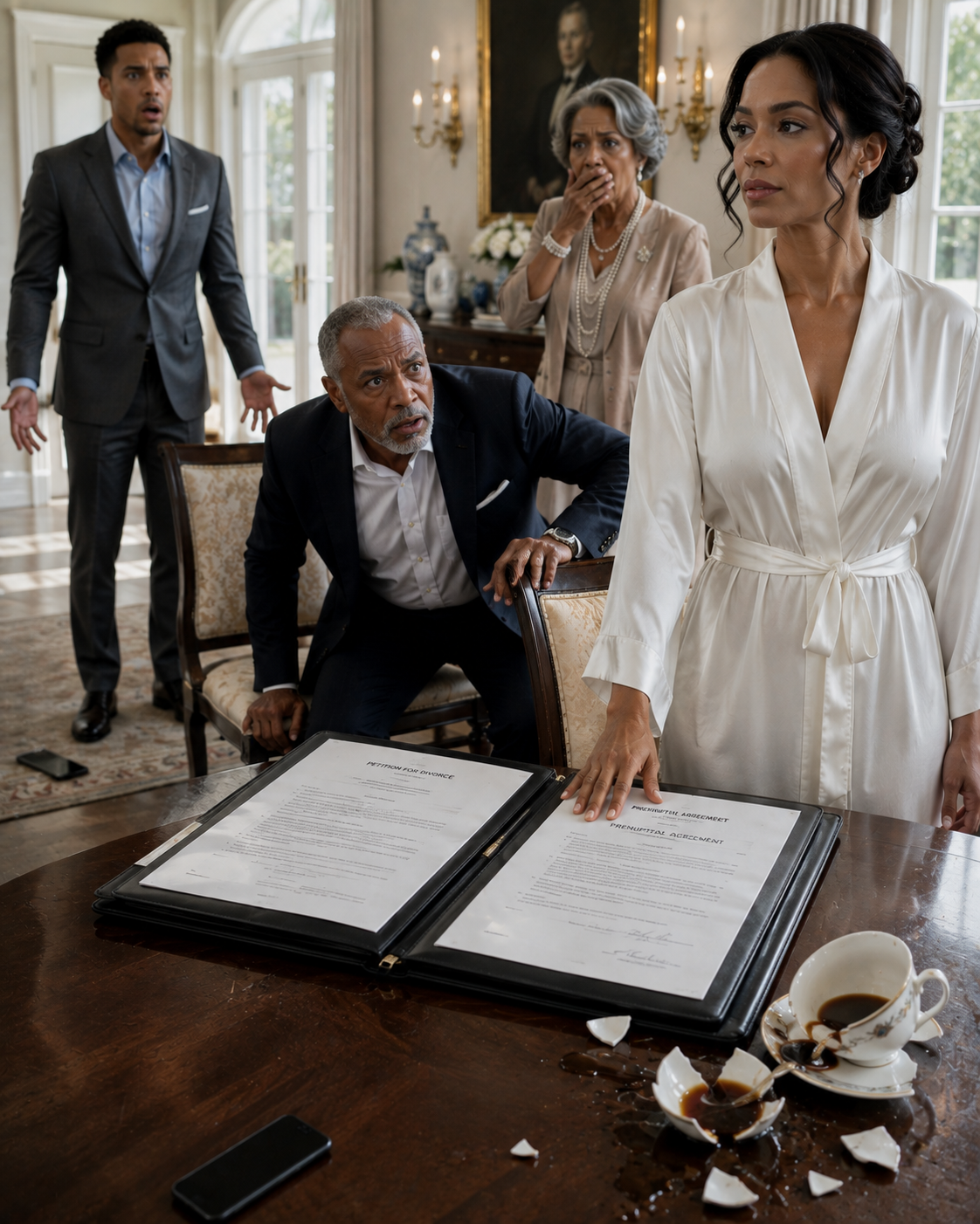 "My Father-in-Law Slapped Me for Not Washing His Daughter's Laundry Two Days After My Wedding — So I Plunged a Knife Into the Dining Table and Revealed I'd Secretly Bought Their Entire Company's Debt. Then His Son's Pregnant Mistress Called."
