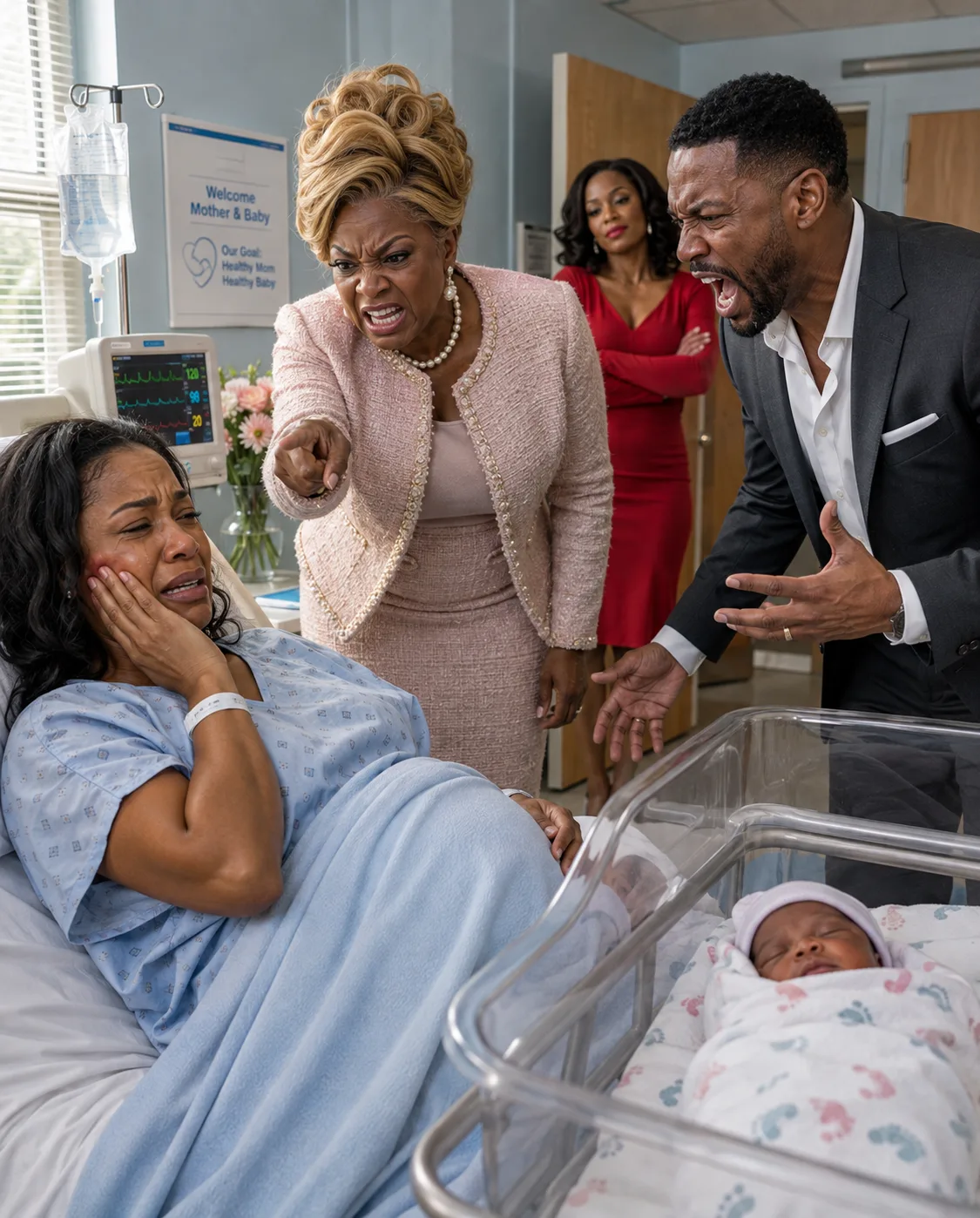 My husband brought his mistress into my hospital room hours after I gave birth. His mother sl.apped me so hard my newborn woke crying, then sneered, “Who will believe a paralyzed woman?”