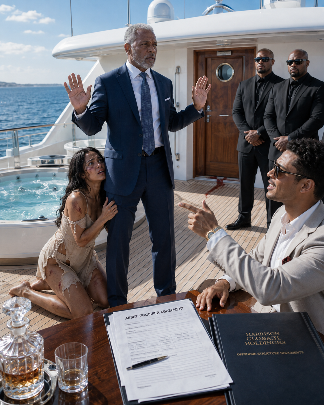"My Daughter's Boyfriend Held Her Hostage on the Yacht I Bought Her, Demanding 40% of My Company While a Woman Bled Behind a Locked Cabin Door. I Signed the Papers With a Duress Code That Triggered a Coast Guard Rescue Mid-Ocean."