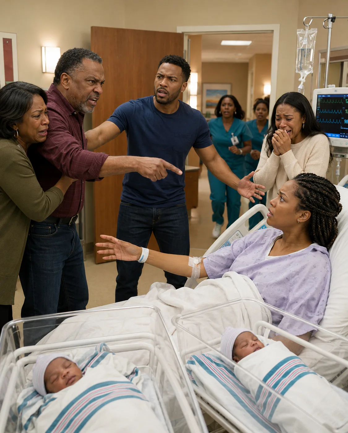 My father pointed at one of my newborn twins and growled, ‘Your sister deserves that baby more than you do.’