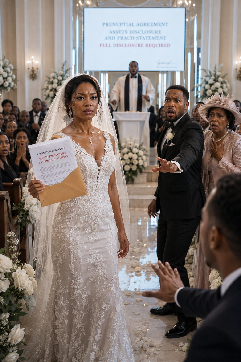 "My Fiancé's Family Demanded I Sign a Prenup Giving Up My Company at the Altar — In Front of 200 Guests. I Opened My Own Envelope Instead, Revealing I Secretly Owned the Building They Were Standing In."