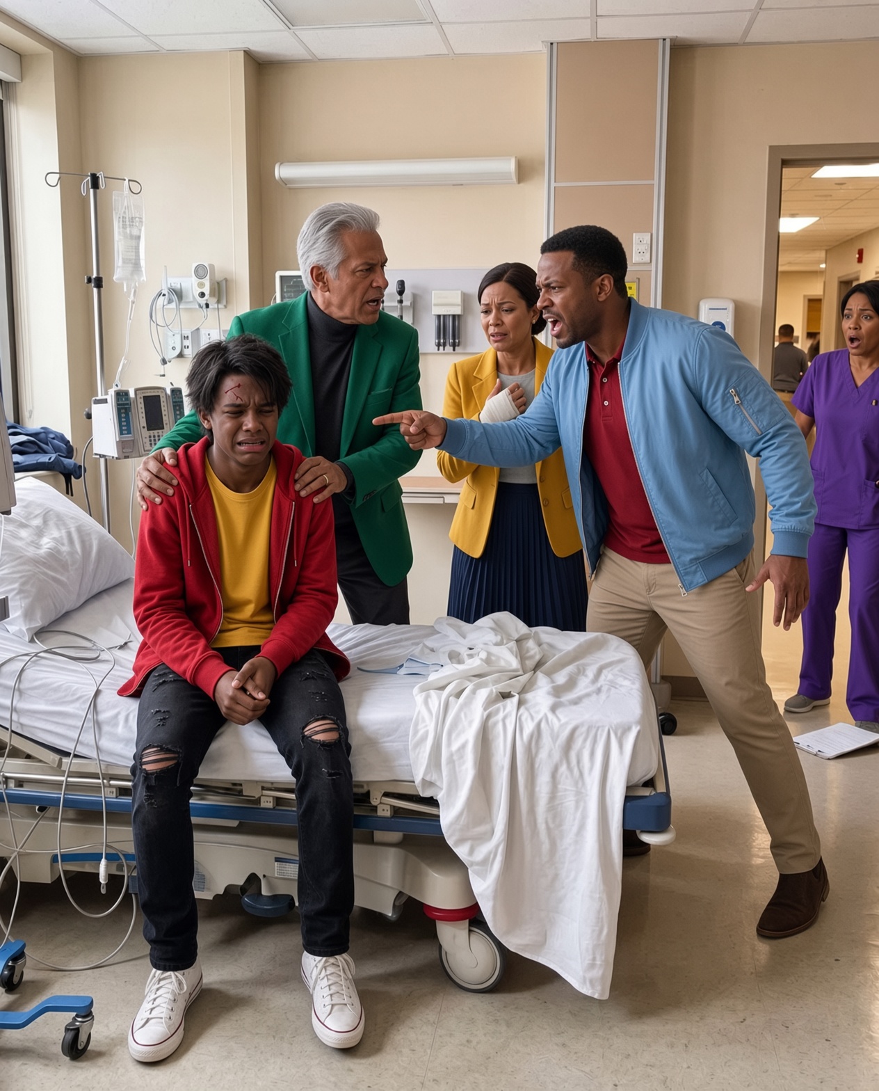 At 14, my stepmom blamed me for something I didn’t do, and my dad believed every word. He left me alone at the hospital and said, “Don’t ever come back. We’re done.” Two hours later, the hospital called him.