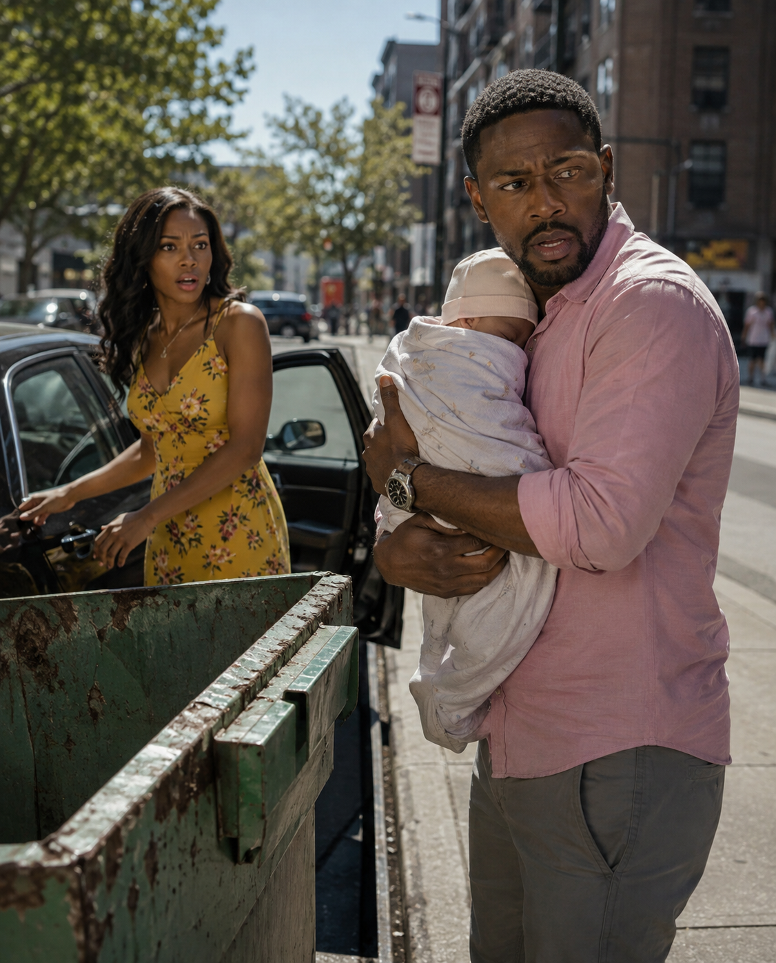 I Saw a Woman Drop a Blanket Beside a Line of Trash Cans, So I Called Out, “If You’re Throwing It Away, I’ll Take It.” She Suddenly Jumped Into Her Car and Drove Off. But When I Unfolded the Blanket, I Froze, Called 911, and Uncovered a $500,000 Trail, a Desperate Mother, and a Family Secret That Would Change Everything.