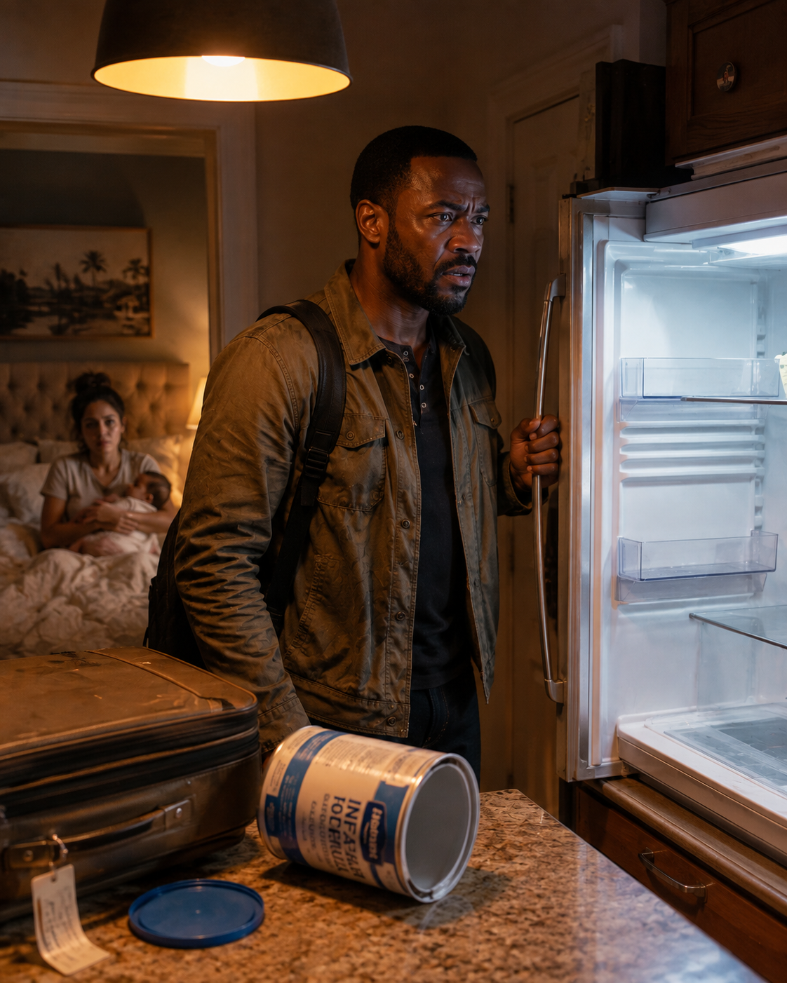 "I Flew Home Early From a Business Trip and Found an Empty Formula Can on the Counter — My Wife Hadn't Eaten in Days While My Family Vacationed in Miami on the $14,000 I Sent Them to Care for Her."