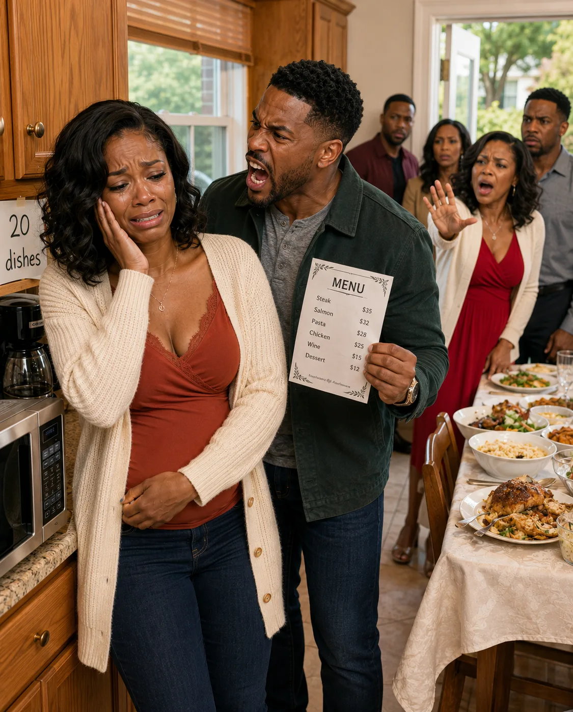 For Her 55th Birthday, She Demanded 20 Dishes. I Said It Was Impossible. My Husband Lost His Temper and Snapped, “Cook or Get Out!”