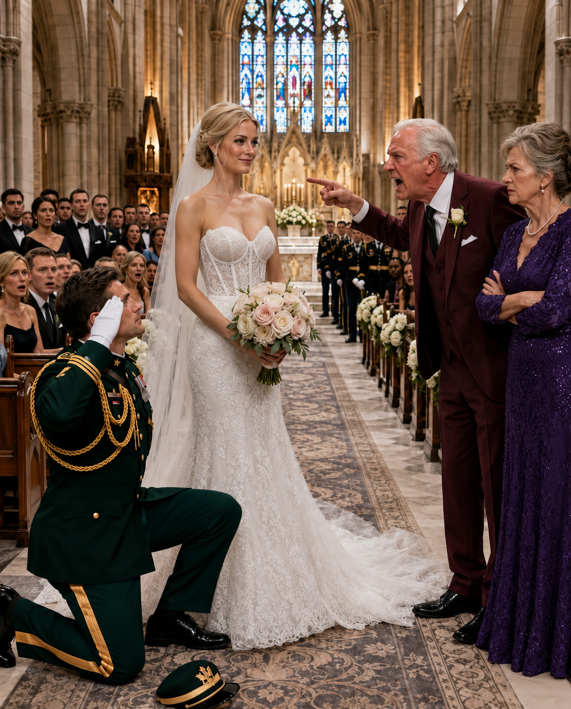 My dad laughed and asked me to walk myself down the aisle because I was marrying a nobody. Mom sat beside him in the back row while I walked alone, gripping my bouquet.