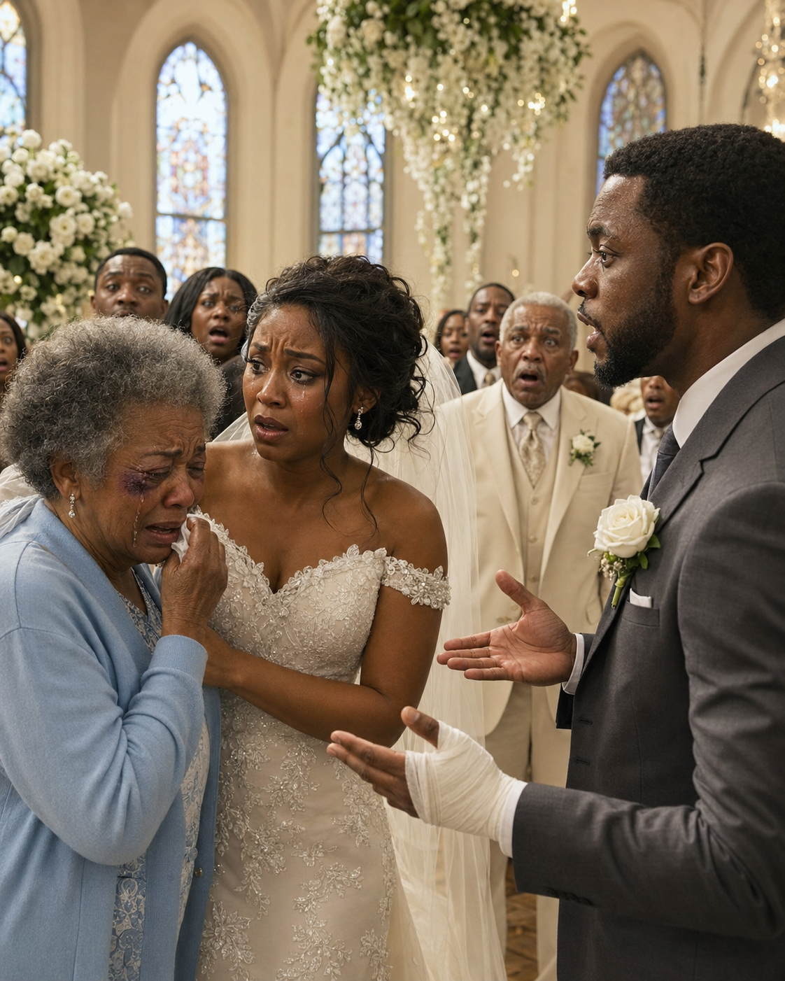 On My Wedding Night, I Saw My Father-in-Law H!t My Mother-in-Law Until He Sent Her to the Hospital. When I Tried to Help Her, My Husband Stabbed Me and Said: “Don’t Get Involved.” I Hit Three Fingers, Took My Phone and Left… But That Morning I Discovered a Fraud of More Than 120 Million That Was Changing Everything.