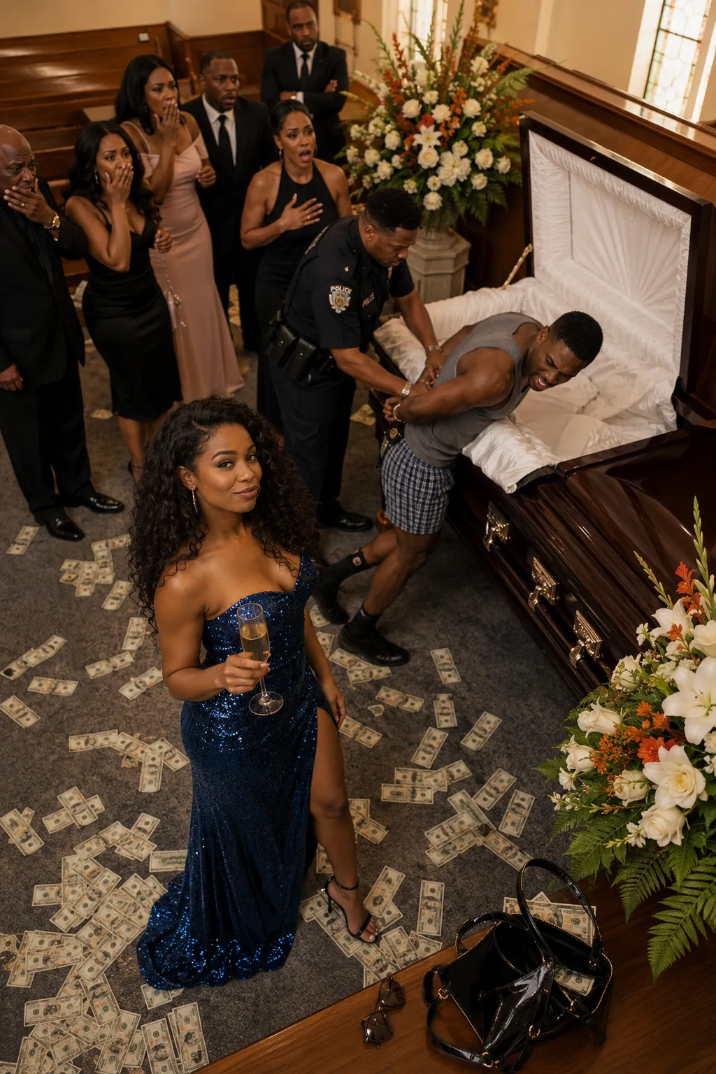 At my father’s funeral, my brother stood up and said, “We’re selling the house immediately to cover my $340,000 gambling debt”…