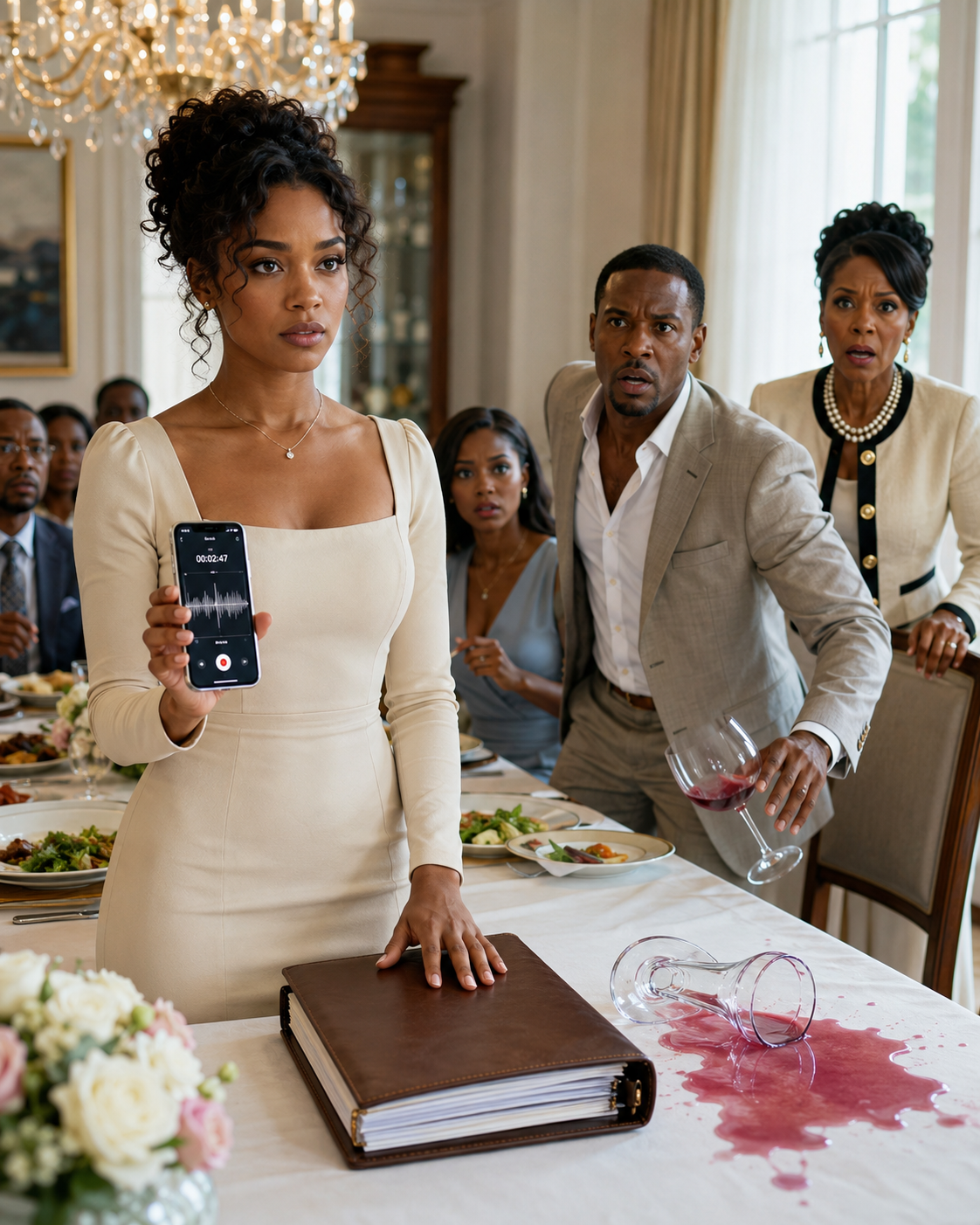 "My Husband Slapped Me in Front of His Whole Family for Something His Sister Staged — Three Days After Our Wedding. I Grabbed the Skillet of Hot Oil Behind Me Before I Even Thought About It. Then I Remembered the Security Camera Blinking in the Corner."