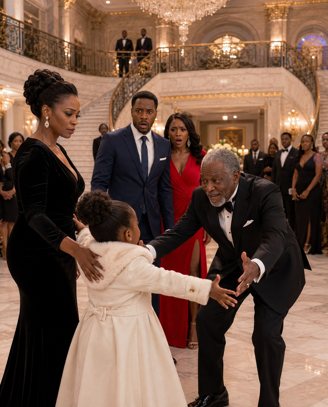 My Husband Said Our Five-Year-Old Daughter “Wasn’t Worth Defending” After His Mistress Hurt Her. I Signed the Divorce Papers and Took My Child to His Most Important Gala—But When He Ordered Us to Kneel, She Cried Out One Word That Silenced the Entire Ballroom…