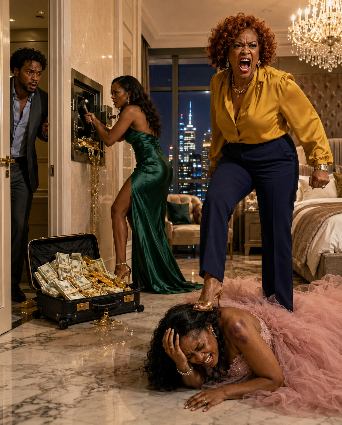 “My husband came home early from his trip and found his sister sm:ashing our safe while his mother was b:eat:ing me while I was pregnant. ‘Tell me the code and we’ll be done with this,’ she shouted. He didn’t argue. He pulled out his phone, called emergency services, and showed them a recording that revealed this was not just a simple robbery…”