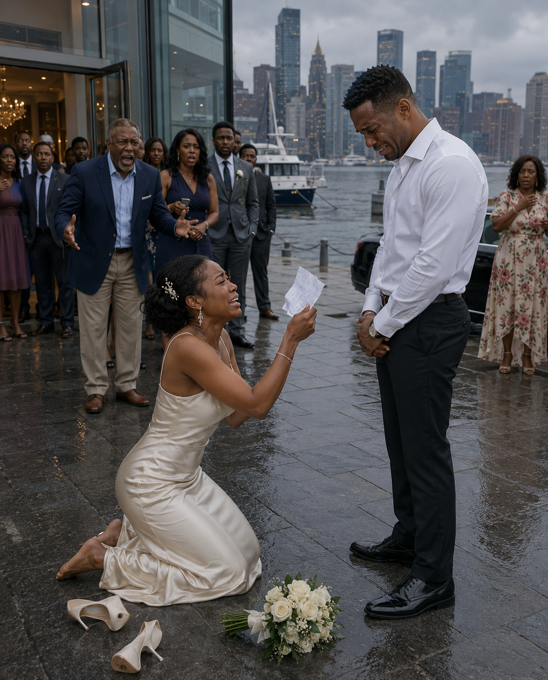 At my son’s wedding reception, my new daughter-in-law stared directly at me and said, “The best wedding gift would be you leaving this family for good.” The whole room gasped. I didn’t argue or create a scene. I calmly set down my champagne, reached for my phone, and made one call. Fifteen minutes later…