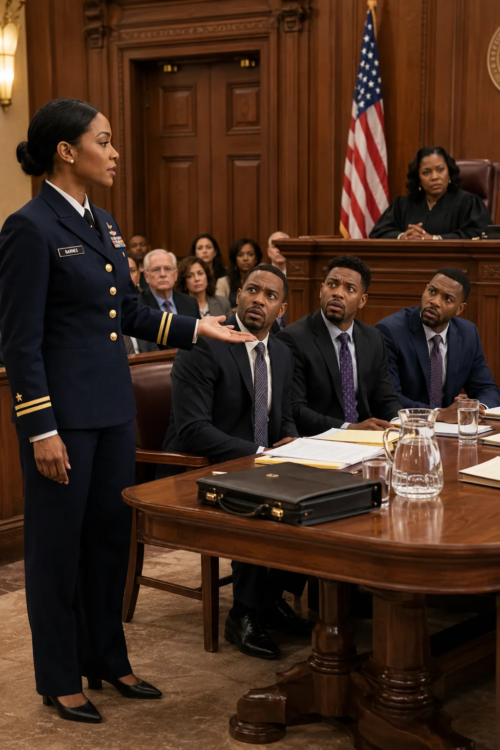 My husband brought three expensive attorneys to court because he thought I was too poor and too helpless to fight him. His father even laughed at me from the gallery. I stayed calm, opened my old leather bag, and pulled out one red folder. They didn’t know the woman they called a charity case had spent years prosecuting financial fraud for the U.S. Army.