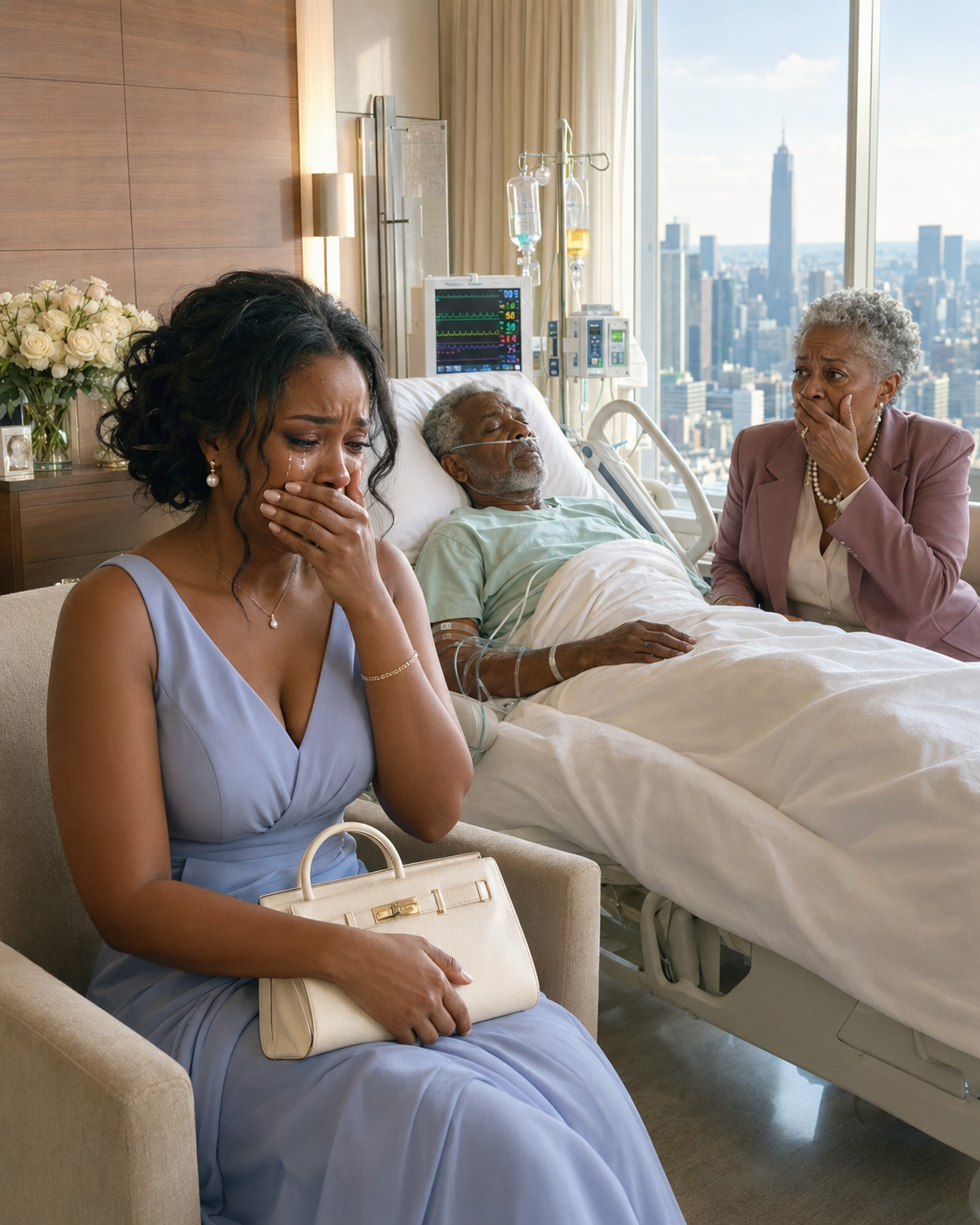 My father was unconscious in the ICU when a stranger warned me: “If you can still walk, go home now.” My husband thought I was still sitting by the bedside, but I found messages about tampered medication.