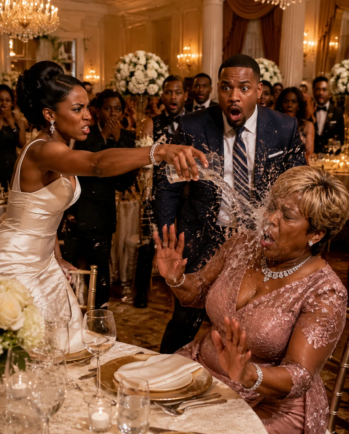 At Our Wedding Banquet, My Mother-in-Law Gave Me 3 Rules: Hand Over My Income, Put Everything in Her Son’s Name, and Serve His Family. My Husband Told Me Not to “Make a Scene.” I Took Off My Ring… Just as His Boss Walked Straight Toward My Father.