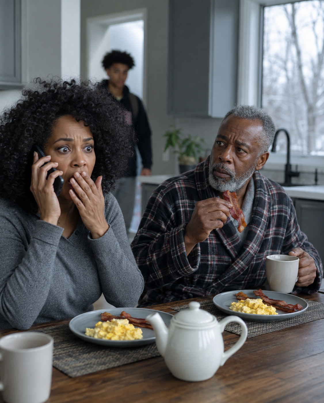 My Sister Called at Dawn to Say Our Father Was Dead—While He Sat Across From Me Stealing Bacon. She Never Imagined Her Lie Would Expose the Secret Our Family Had Buried for Thirty-Two Years.
