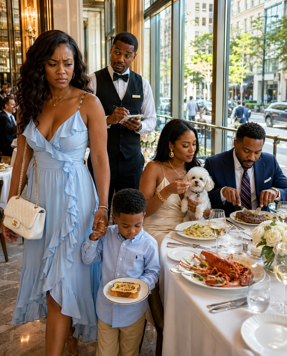 My Sister Gave My Son Cold Bread While Her Dog Ate Prime Steak—Then I Changed Who Would Pay for the Family Dinner