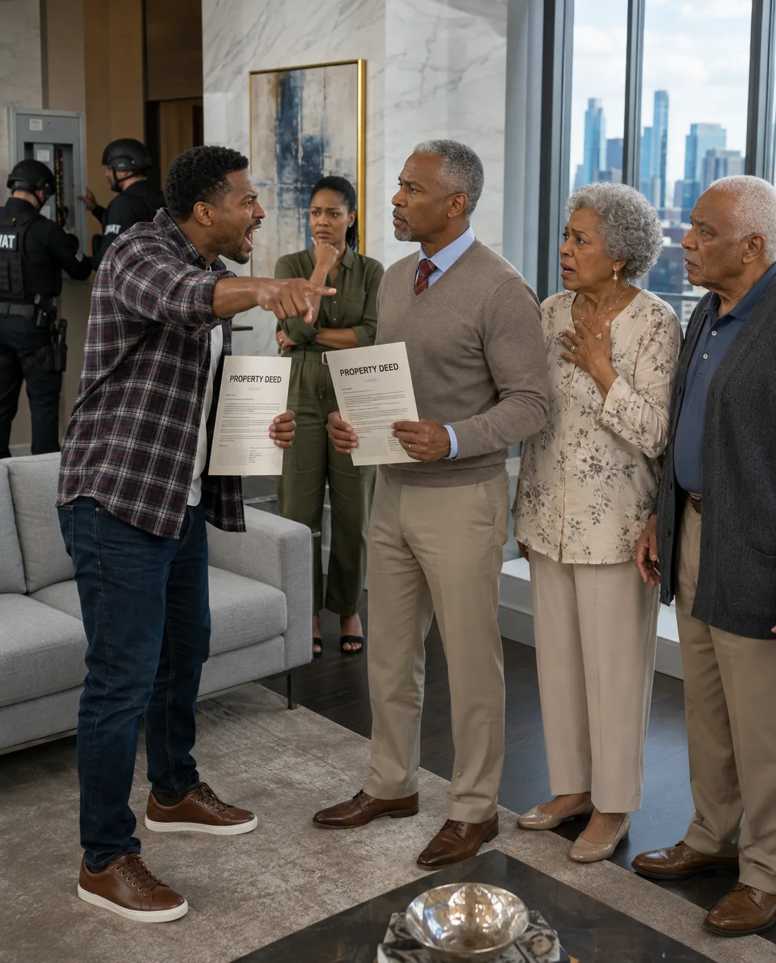 While I Began a New Chapter in Switzerland, My Parents Let My Brother Move Into My Penthouse. They Never Realized I’d Already Sold It to the City’s Most No-Nonsense Lawyer. Then a Tactical Police Unit Arrived…