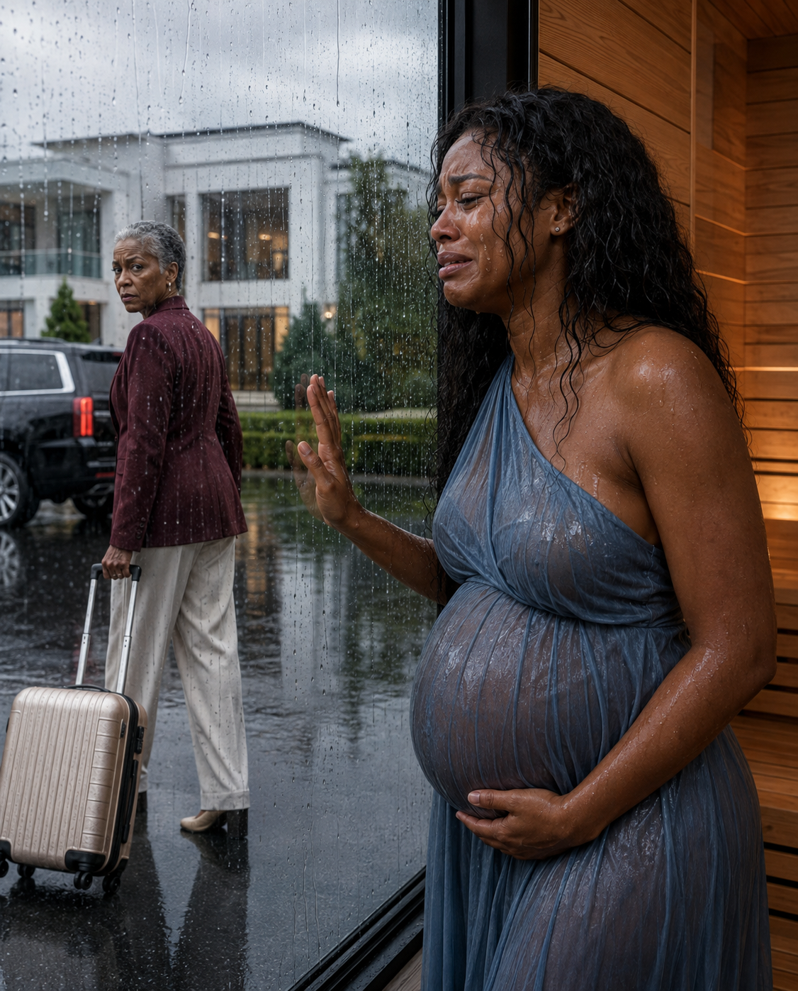 I was about to give birth when my mother-in-law locked me in a hot room with a note on