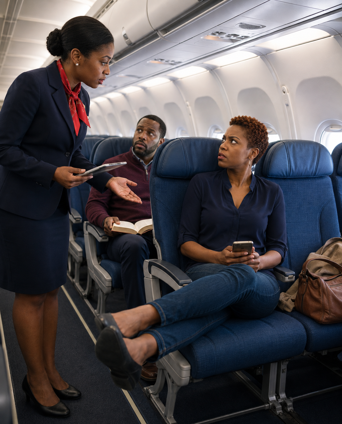 A Stranger Refused to Leave the Airplane Seat I Had Paid Extra to Reserve—Until My Ten-Year-Old Daughter Stood Up, Held Out What She Had Found, and Made the Entire Cabin Fall Silent.