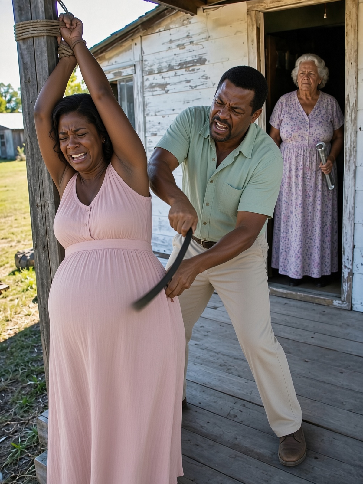 Every morning at our run-down Texas rental, my husband forced me into the backyard, b0:und my hands to a porch post, and be:@t my pregnant body while shouting, “All you ever give me are worthless daughters. You’re a broken wife!”