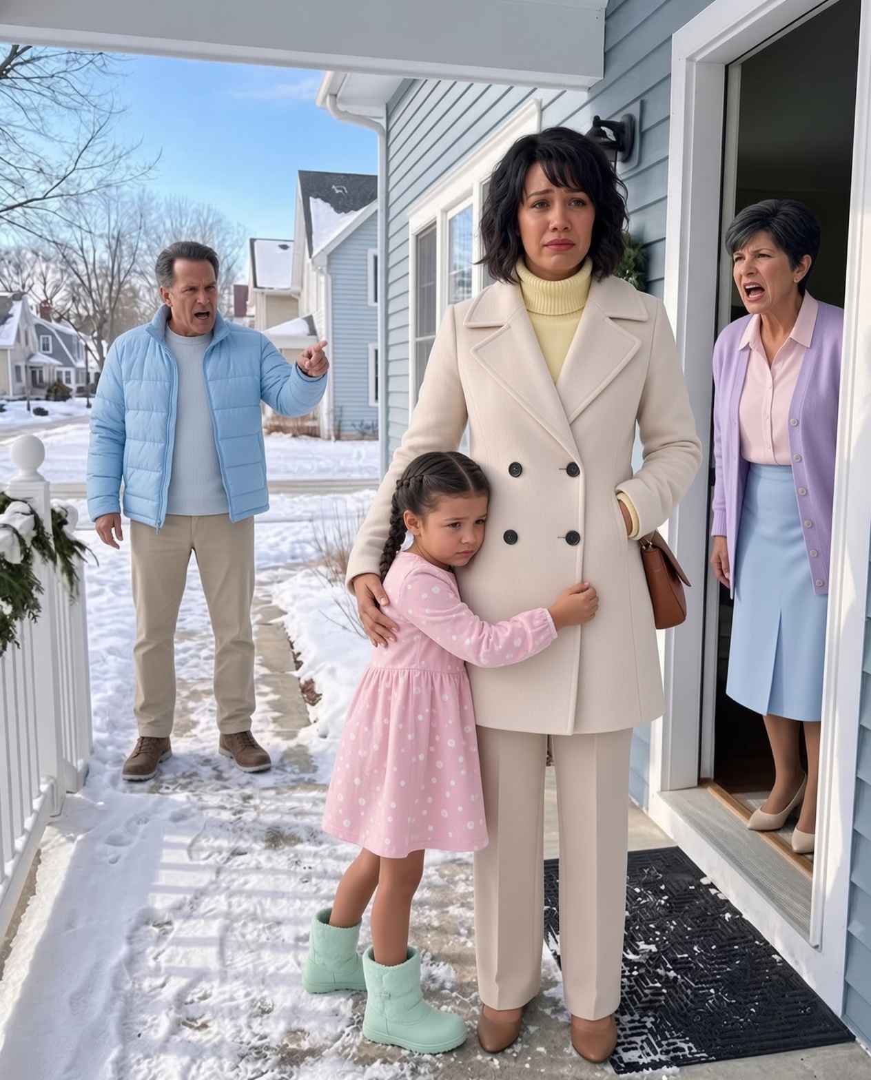 After my parents kicked me and my 5-year-old out during a snowstorm, I didn’t beg them to reconsider. I didn’t argue or look back. I just took my child and left. They thought that was the end of it. But three hours later, a knock came at their door—and what happened next made them scream.