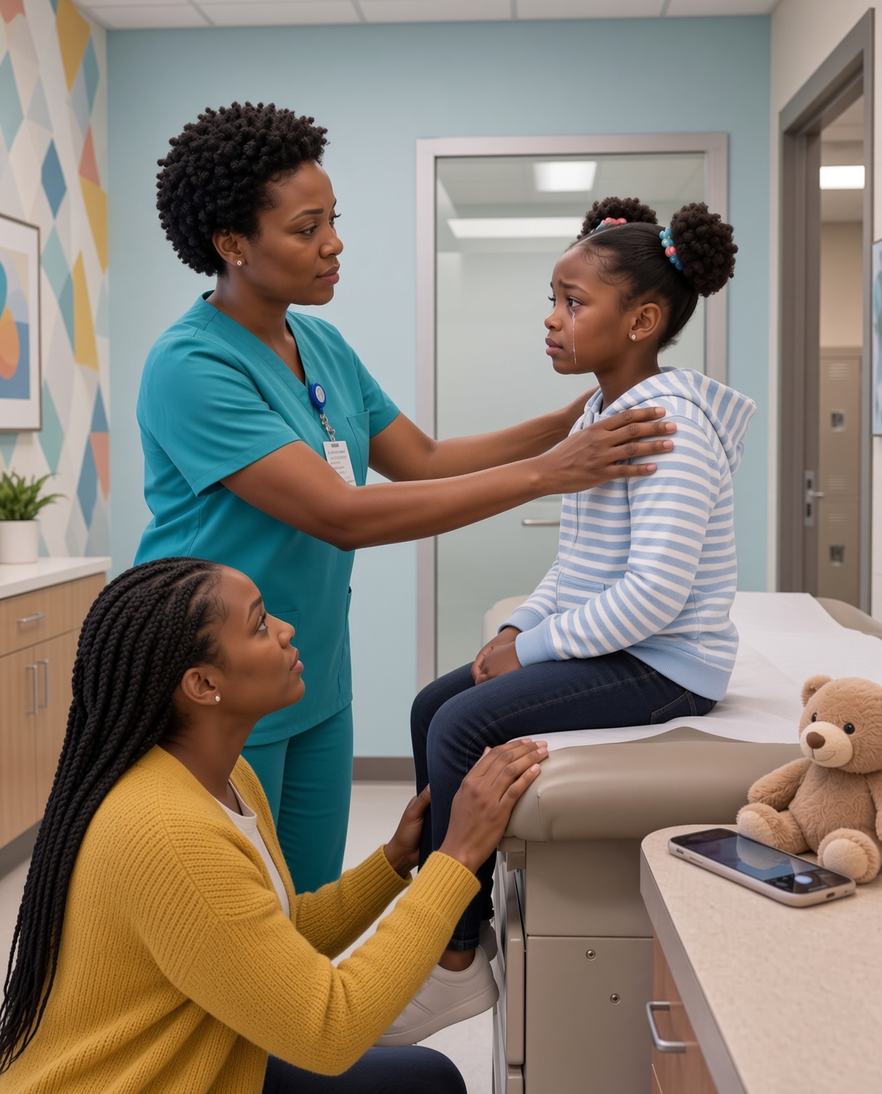 The School Nurse Seemed Skeptical When My Daughter Wouldn’t Eat Because “It Hurt To Swallow”—Then She Spotted The Dark Mark Beneath Her Chin.