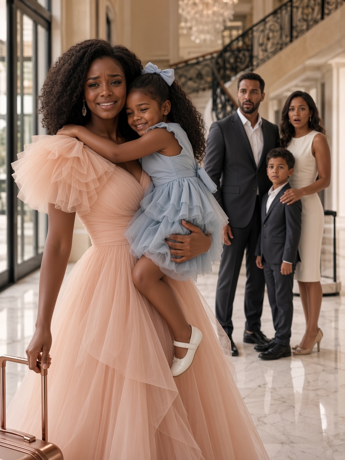 My daughter came out of school, took my hand, and said, “Mom, divorce Dad. He doesn’t love us.” That night, over a single chicken drumstick, my husband humiliated her again and removed me from the family group chat for the twenty-eighth time. I didn’t argue. I held my daughter close and made a decision he never believed I would actually follow through on.