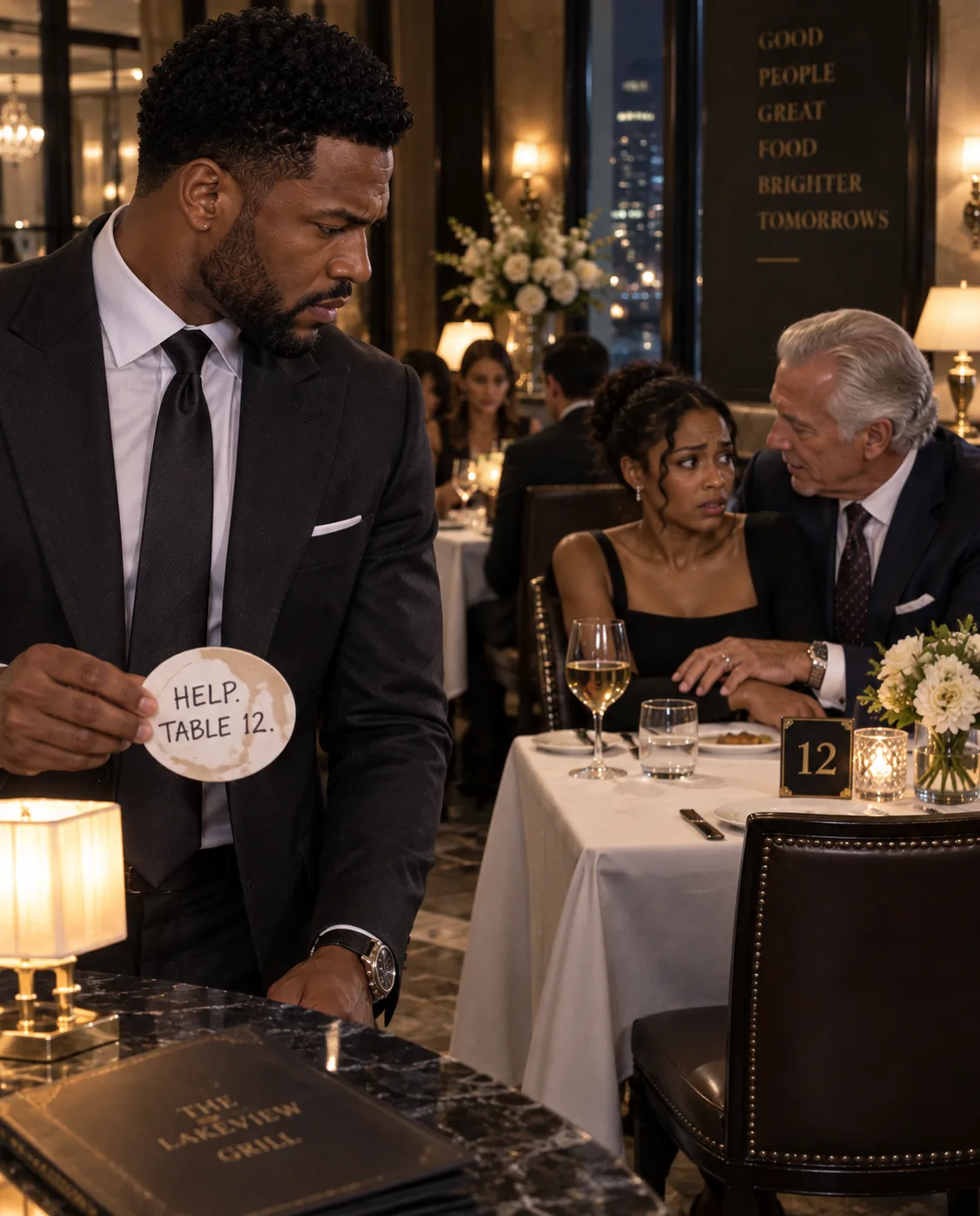 The Cold Mafia Boss Saw “HELP — TABLE 12” on a Coaster—Then the Secretary Vanished Before Morning