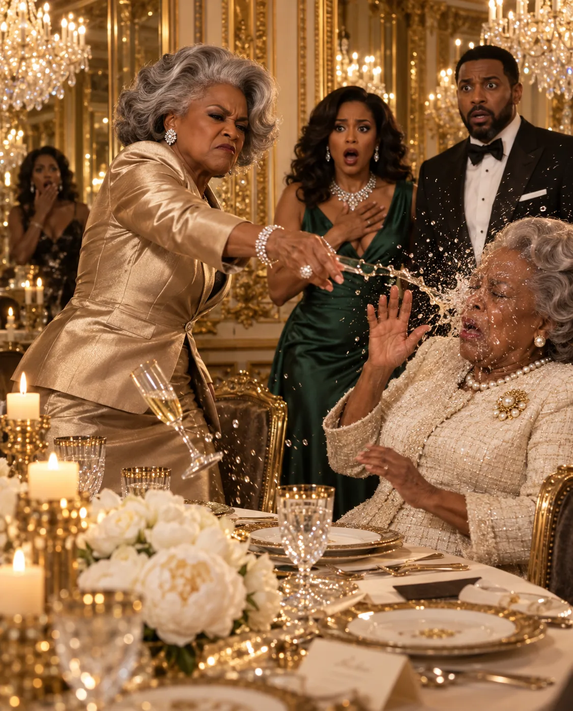 My mother-in-law threw wine all over my mom in front of the whole restaurant and laughed in my face, calling me a “poor waitress.”