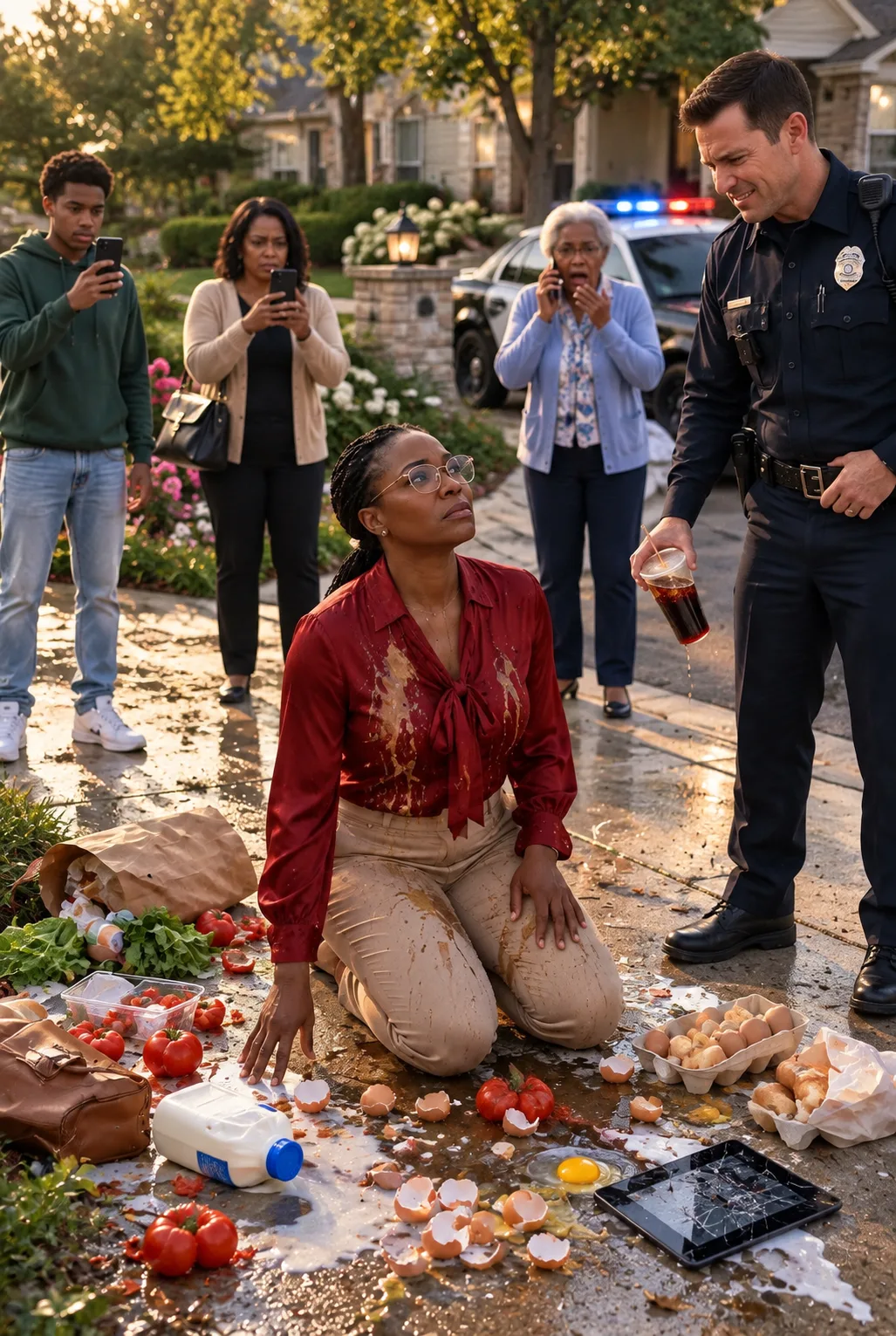 Cop Poured His Drink on a Black Woman in Her Own Driveway—Then He Learned Who She Was