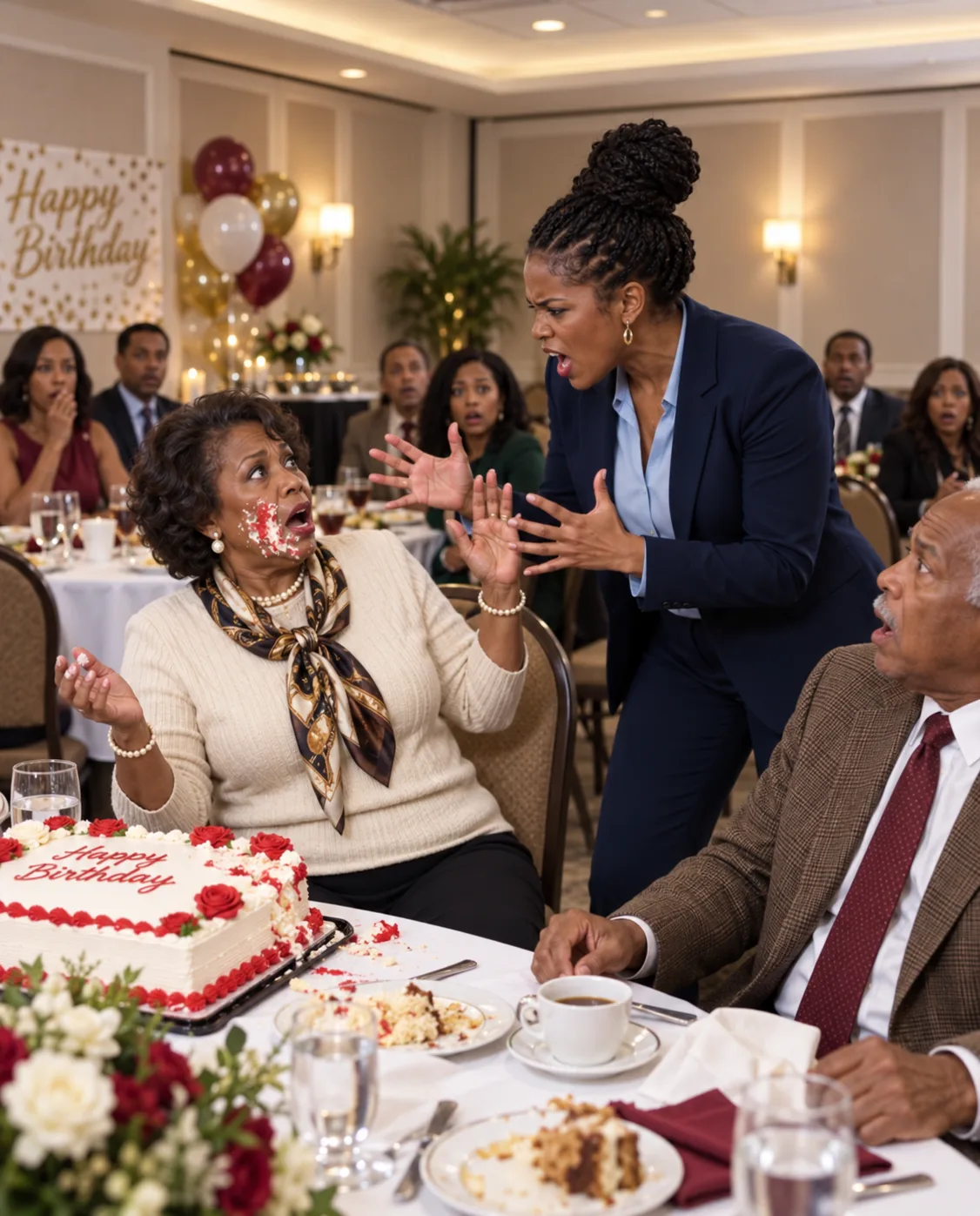 My mother-in-law sla:p:p:ed my two-year-old daughter during her own birthday banquet. But my husband’s first words weren’t, “Don’t touch my child.” He leaned toward his mother and said, “Mom, I told you—not in front of everyone.” I grabbed my daughter and left. Hours later, his cousin sent me the full video from across the room. It started several seconds before the slap—and showed something my husband never expected me to see.